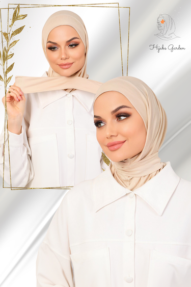 Black Instant Jersey Hijab