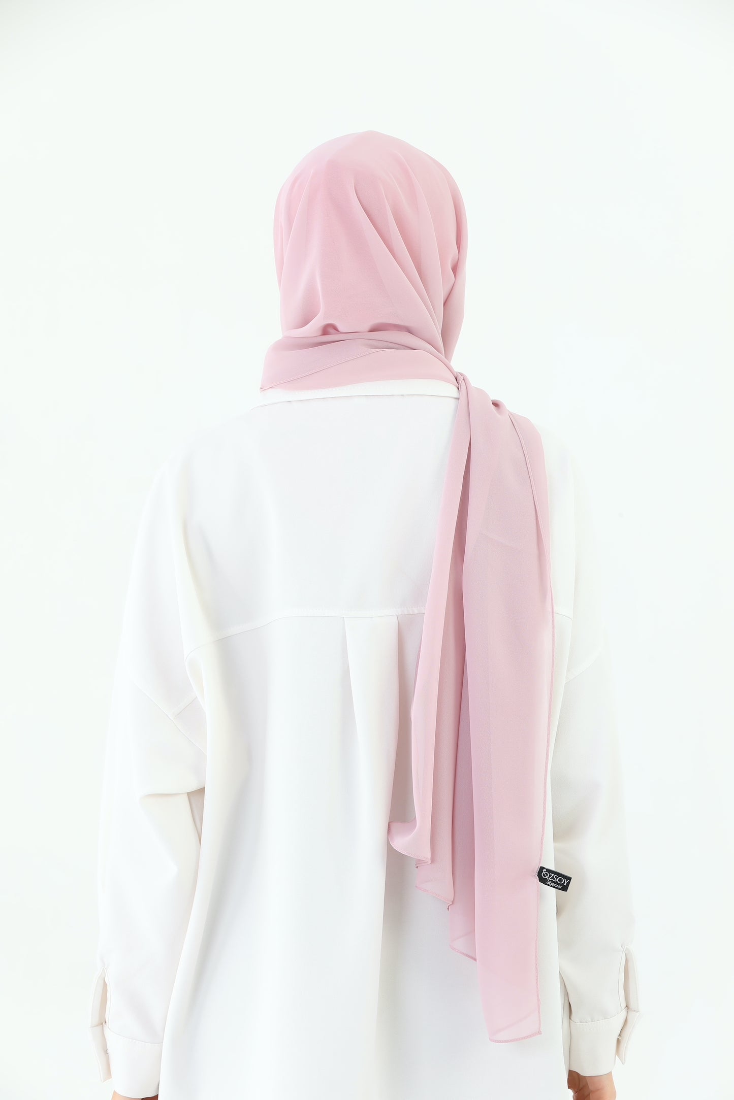 Pink Practical Chiffon Hijab