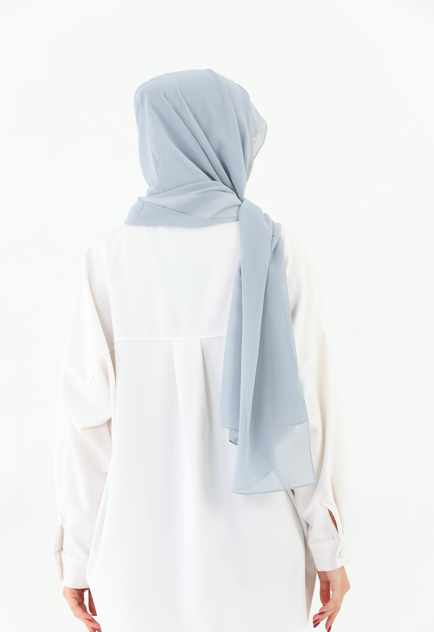 Grey Instant Chiffon Hijab