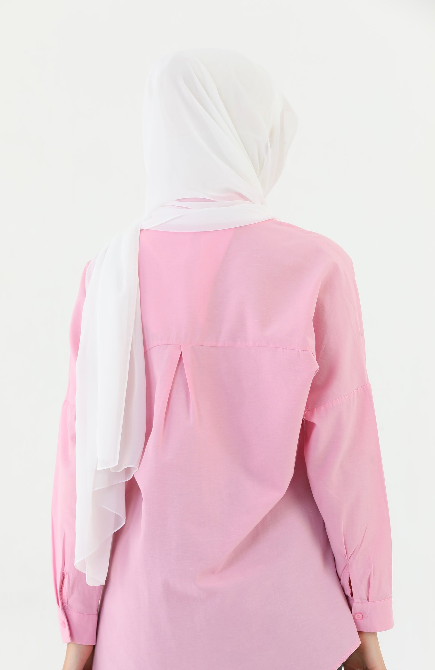 Off White Color Practical Chiffon Hijab