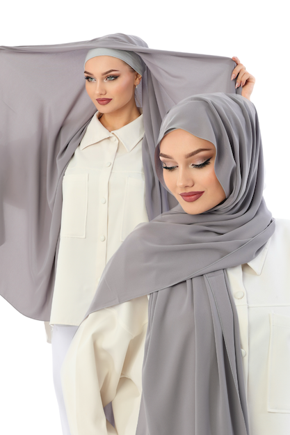 Grey Instant Medina Silk