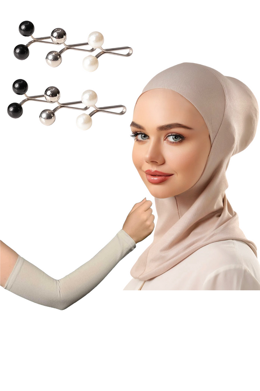 Stone Under Scarf-Arm Sleeves-Pins