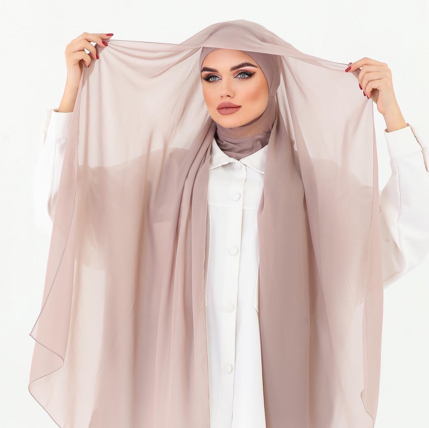 Lilac Color Instant Chiffon Hijab