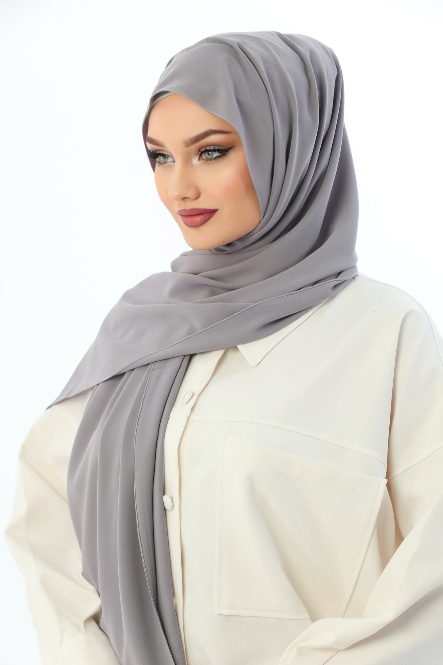 Grey Instant Medina Silk