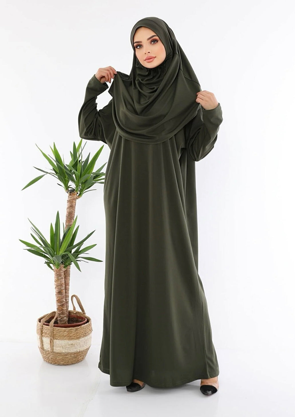 Green Instant Praying Dress