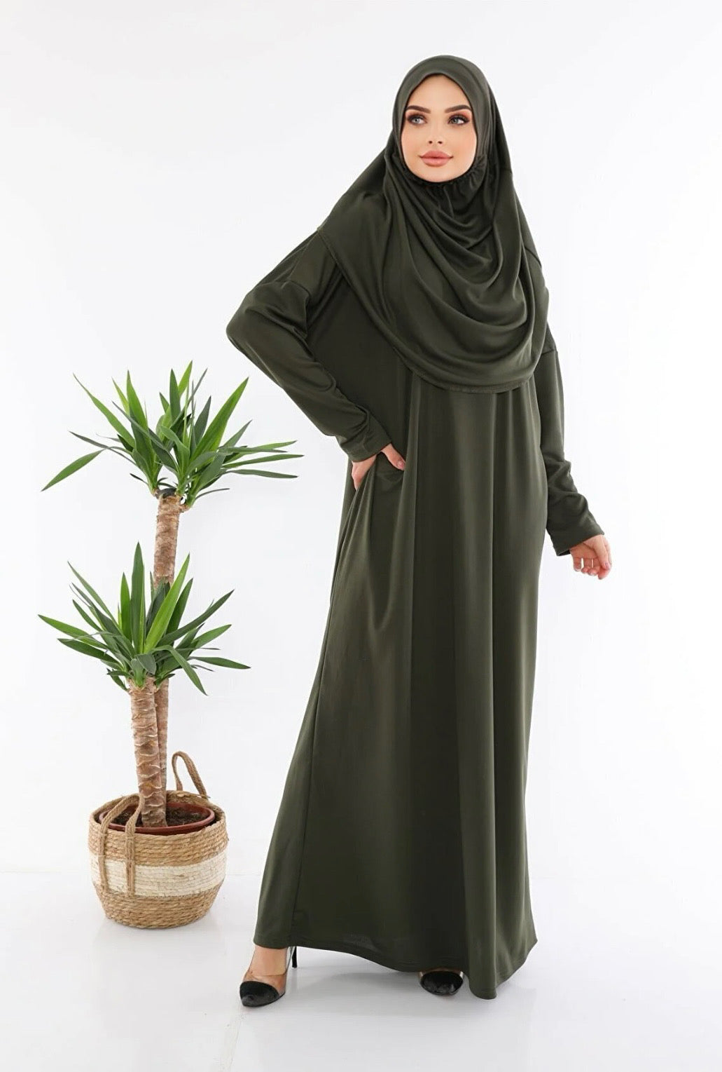 Green Instant Praying Dress