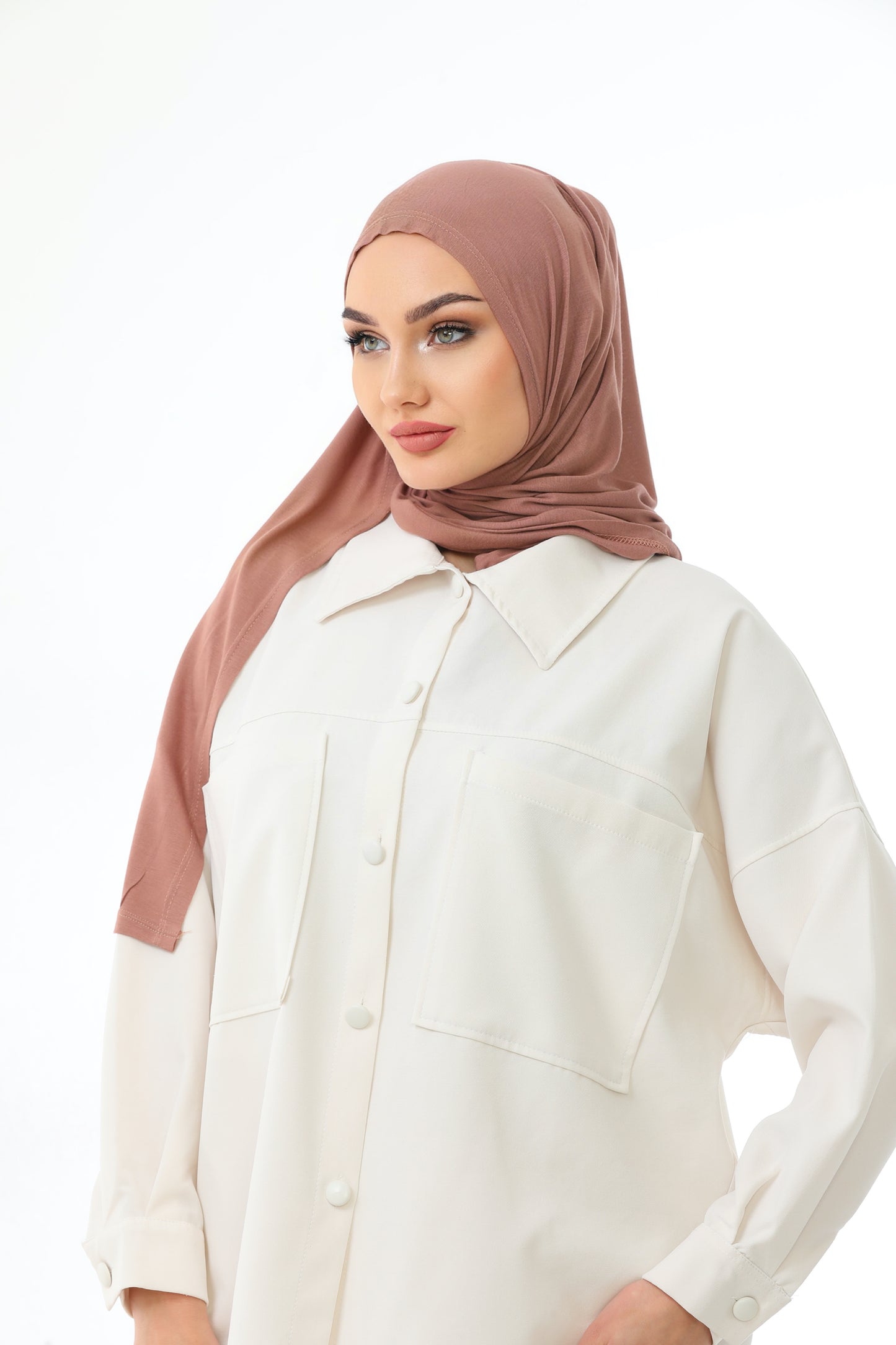 Long Light Lilac Practical Jersey Hijab