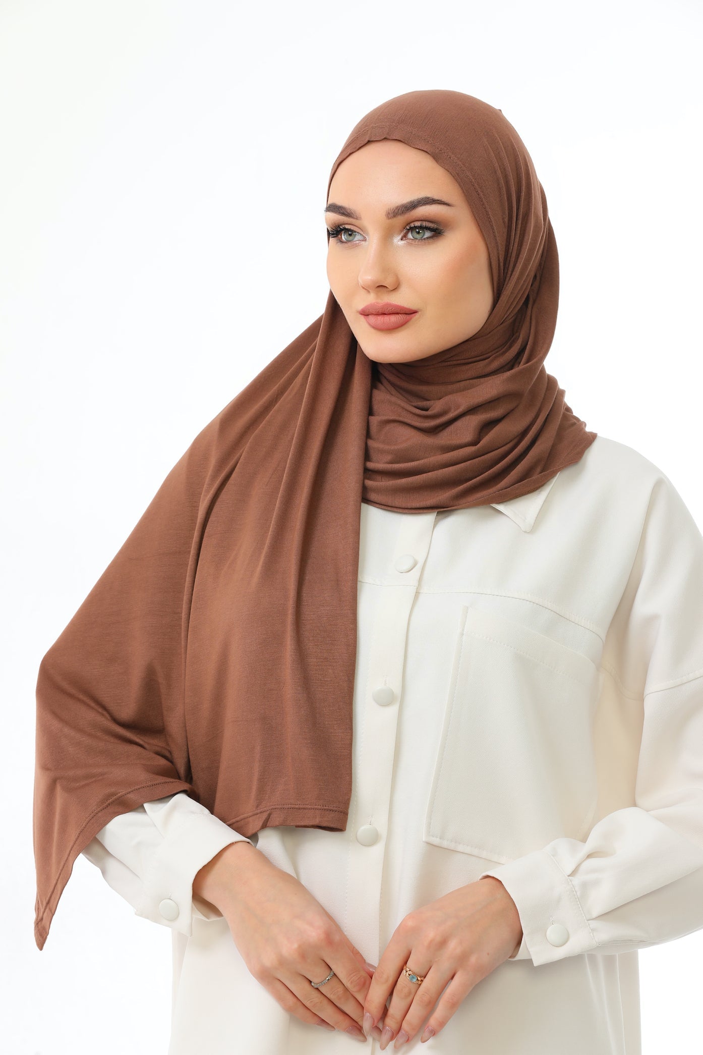 Long Stone Practical Jersey Hijab