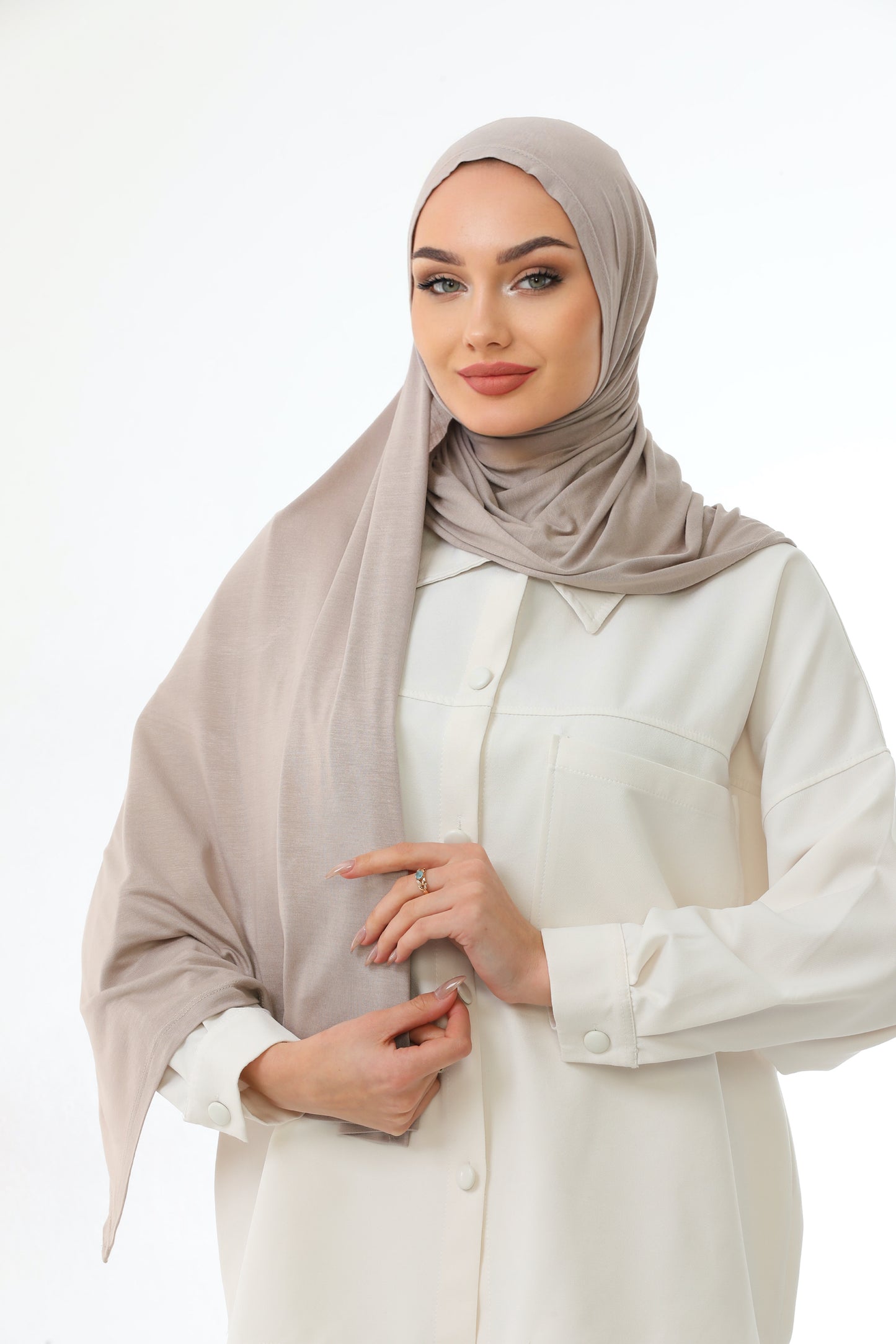 Long Stone Practical Jersey Hijab