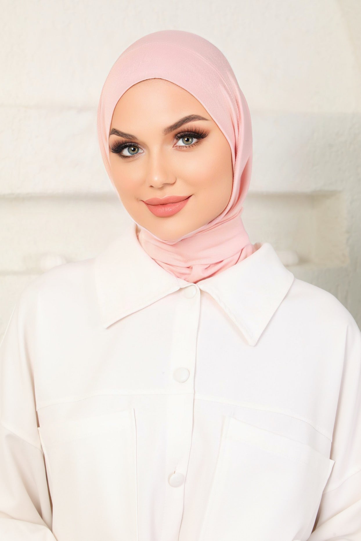 Light Pink Instant Jersey Hijab