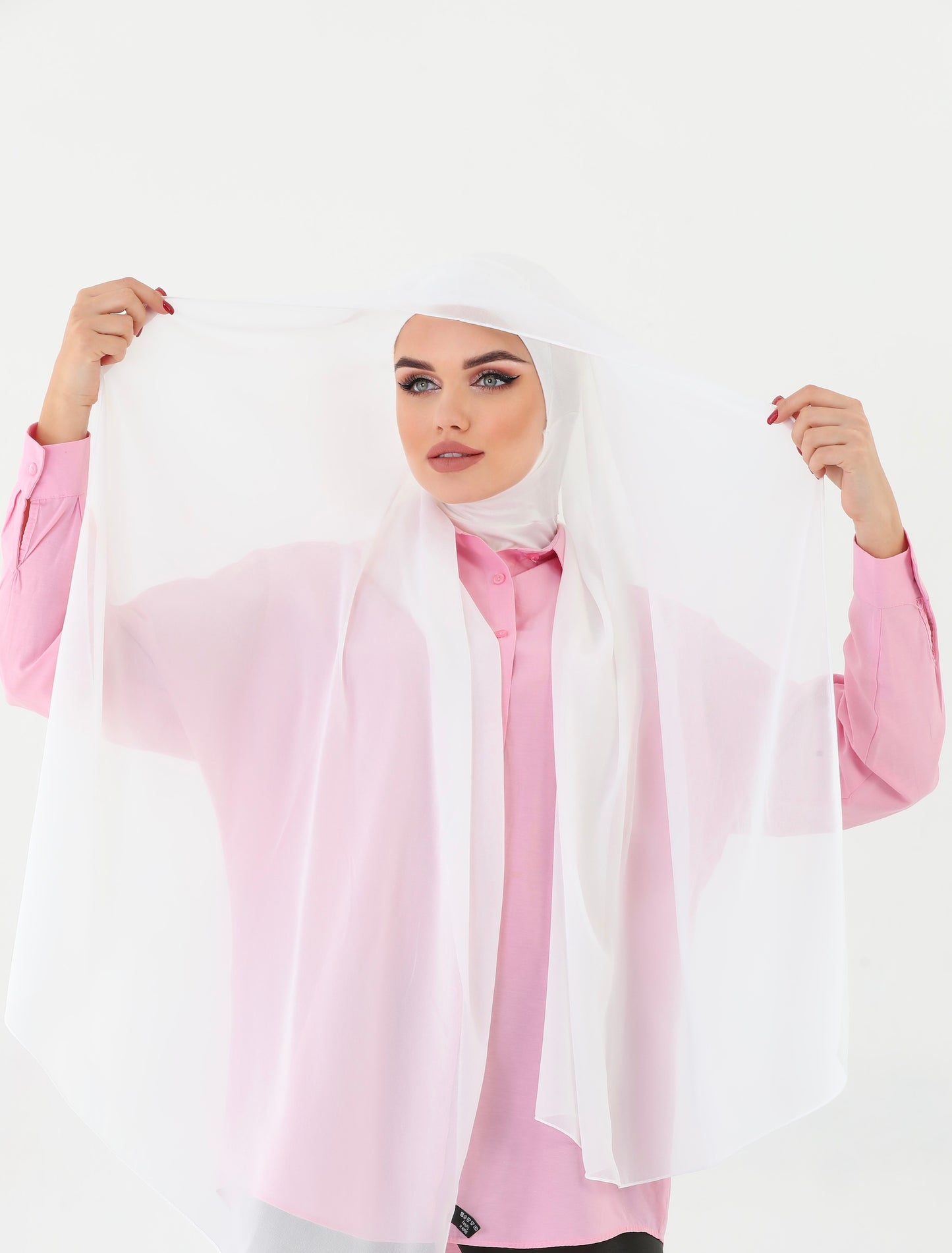 Off White Color Practical Chiffon Hijab