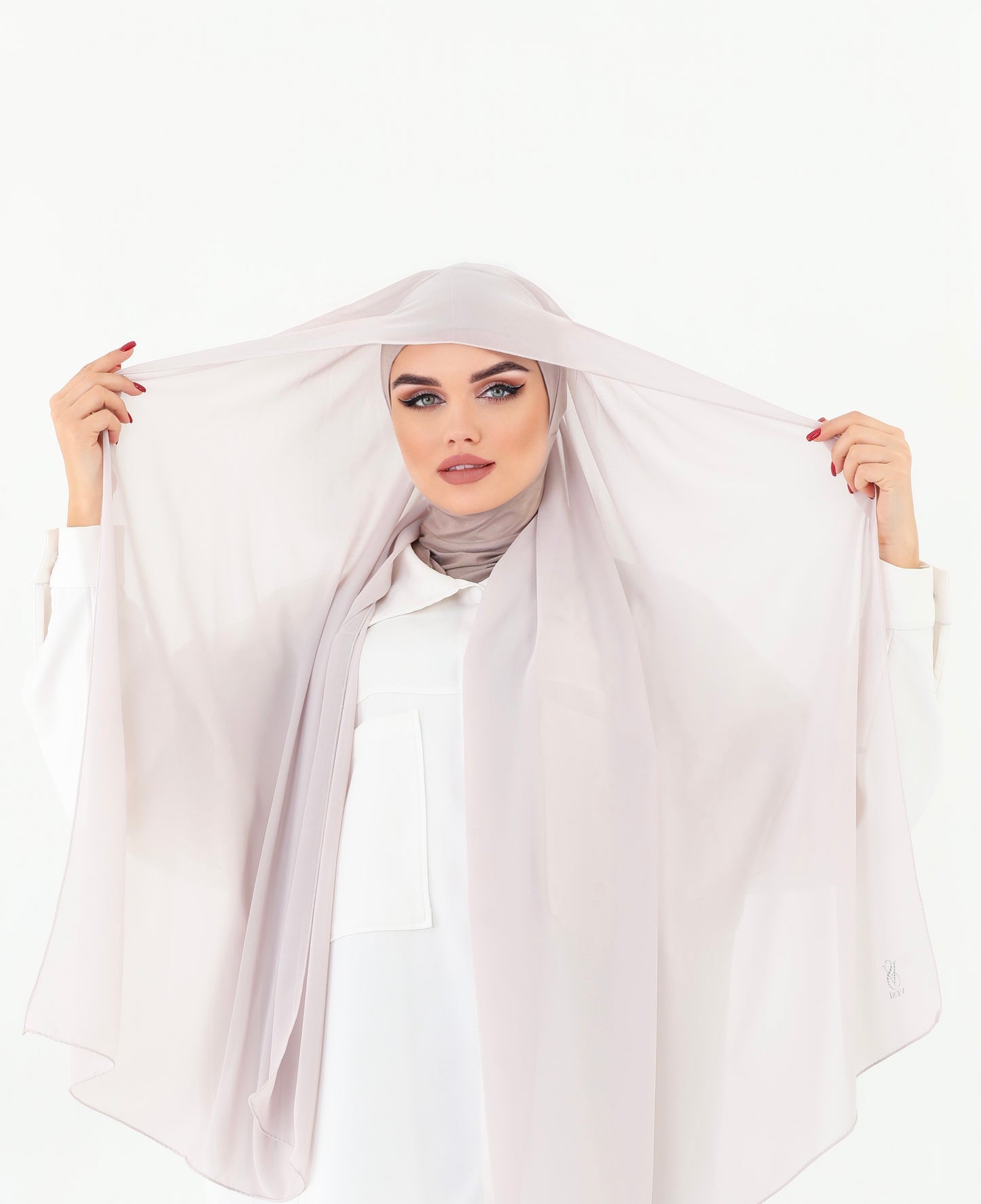 Soft Lila Practical Chiffon Hijab