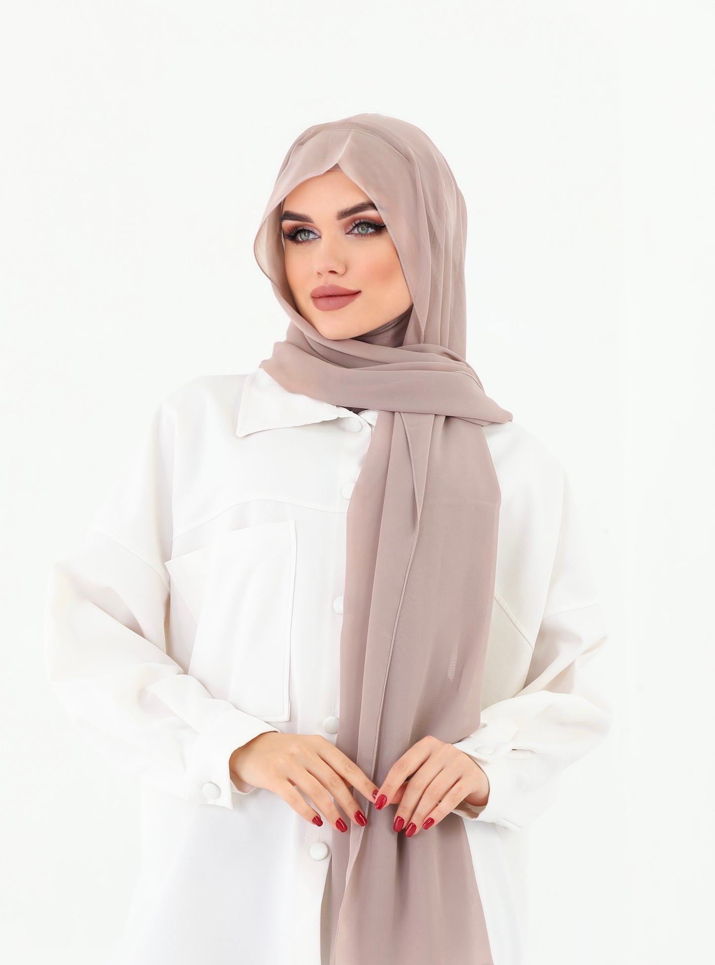 Lilac Color Instant Chiffon Hijab