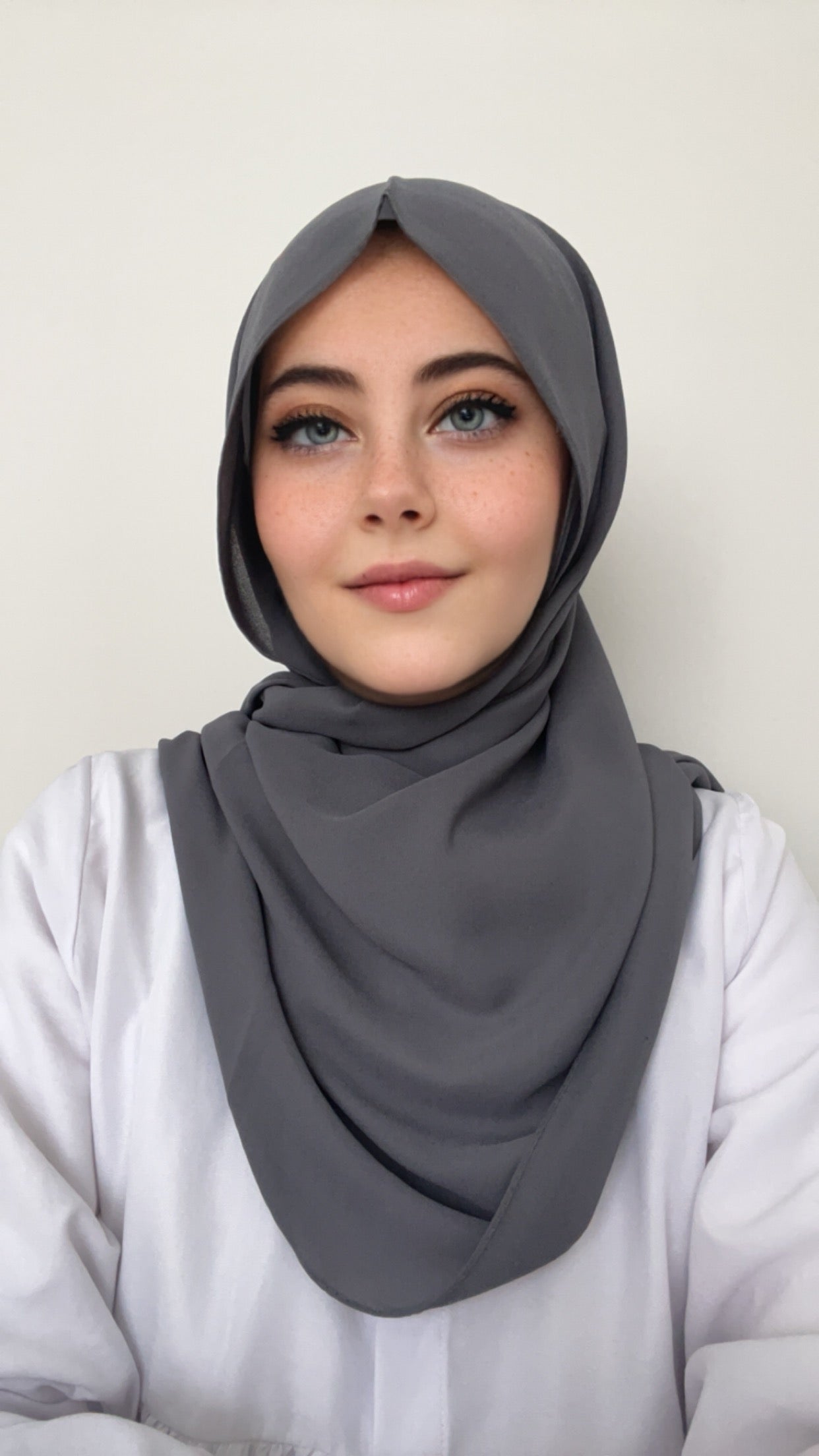 Practical Crepe Hijab- Antrasit