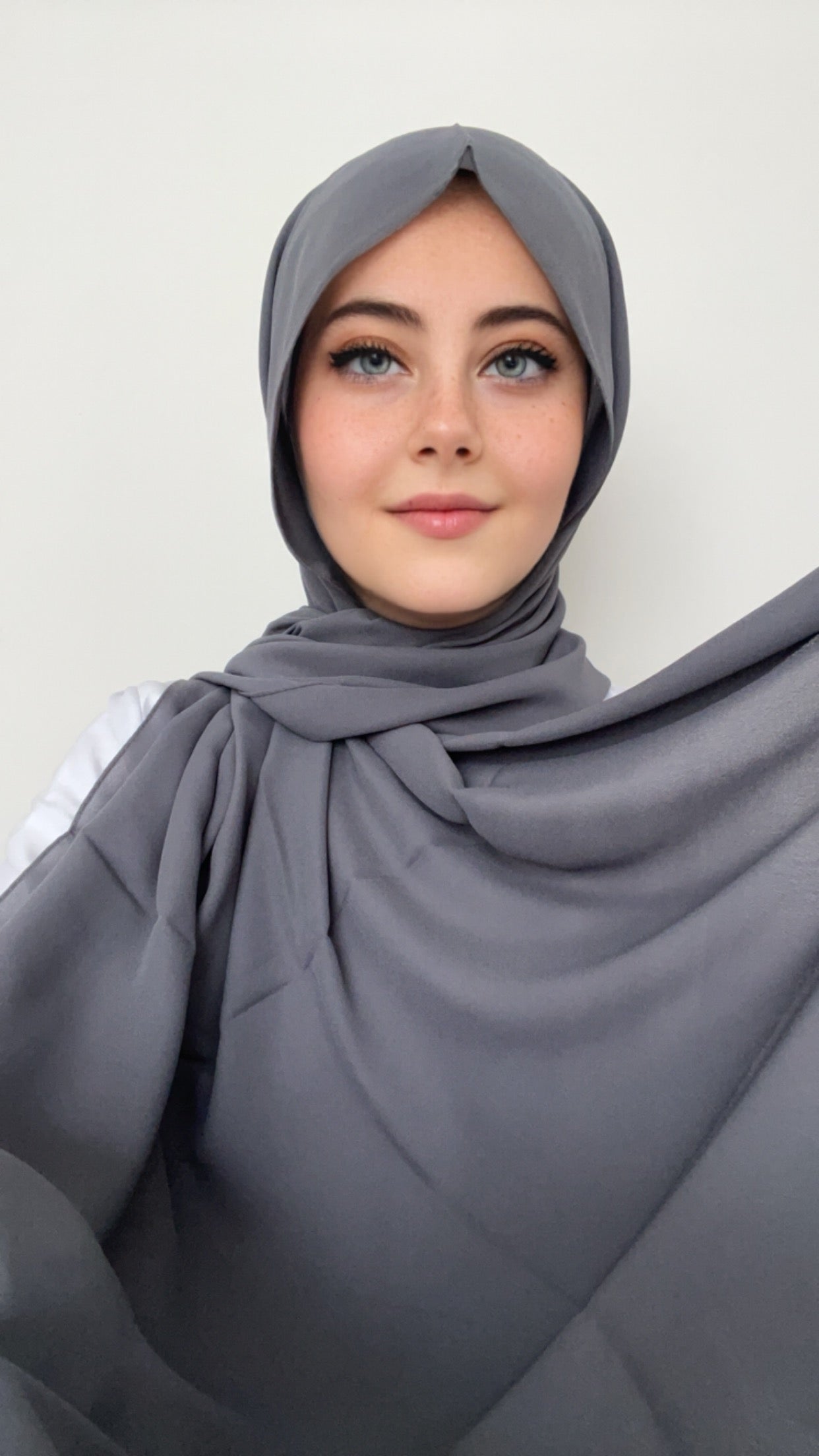 Practical Crepe Hijab- Antrasit