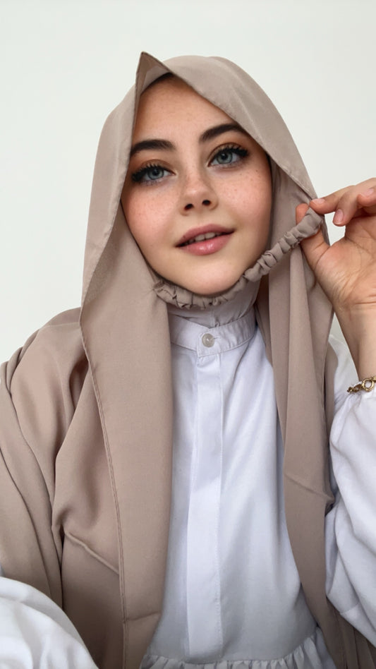 Practical Crepe Hijab-Cappuccino