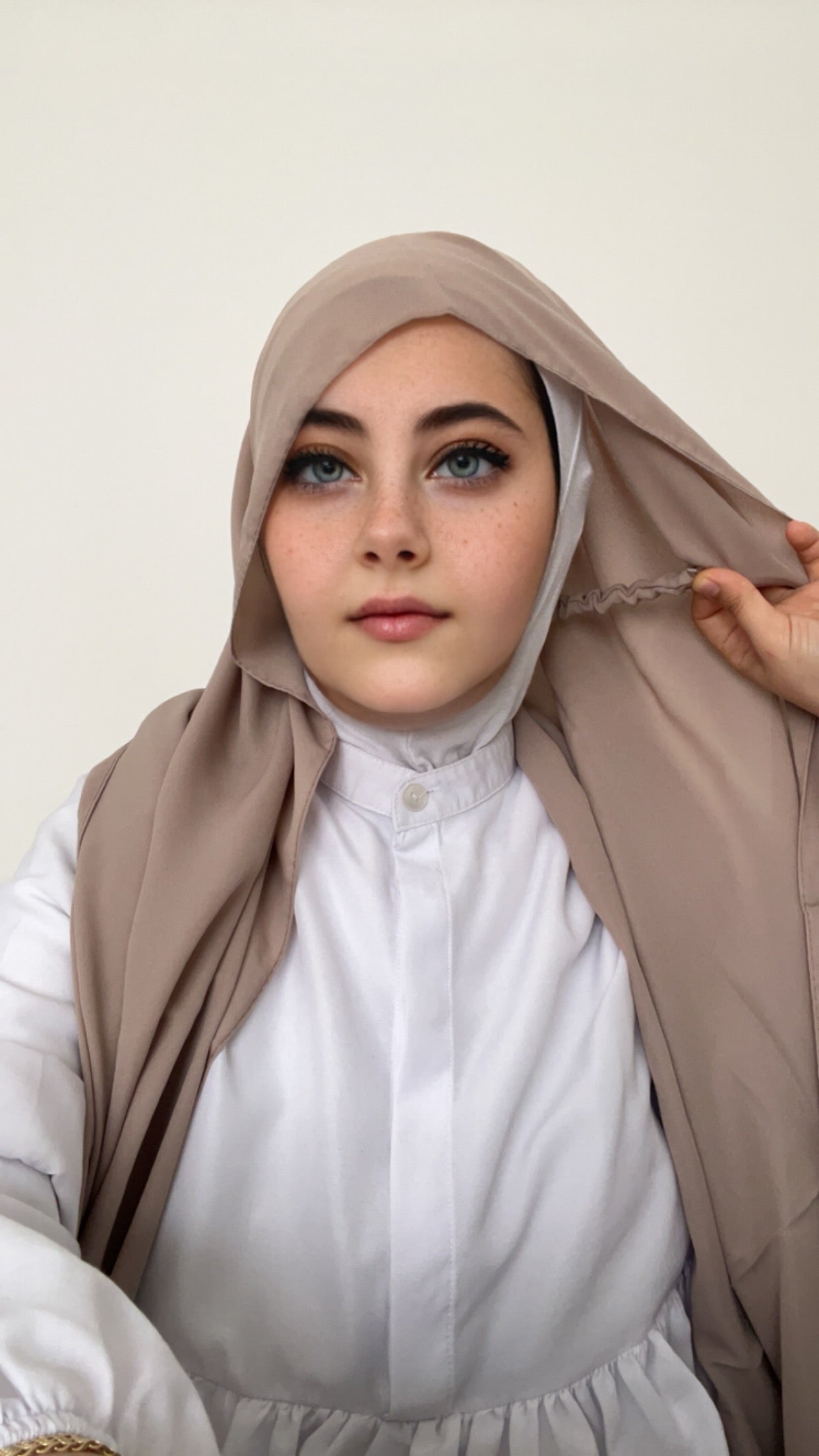 Practical Crepe Hijab-Cappuccino