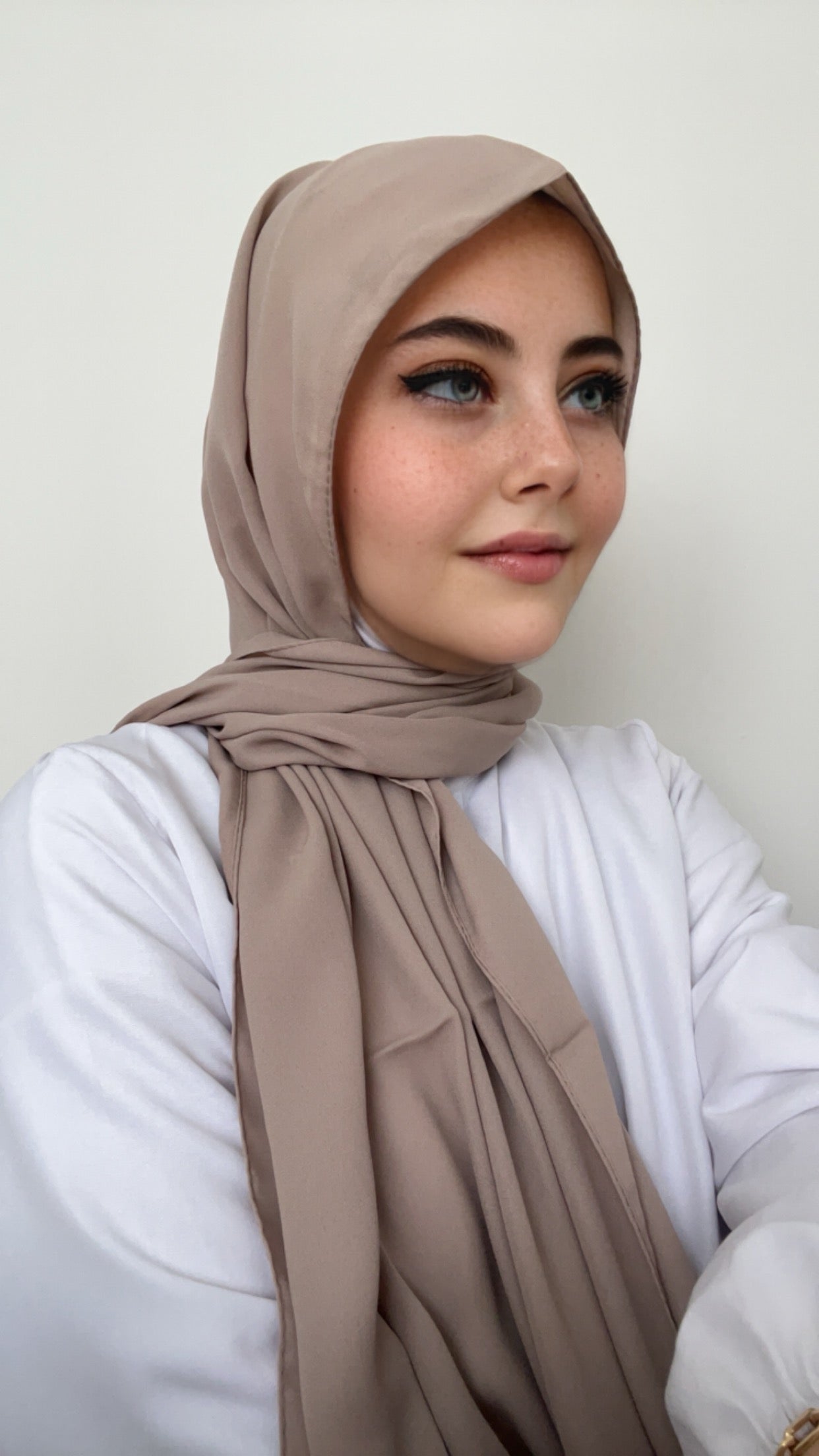 Practical Crepe Hijab-Cappuccino