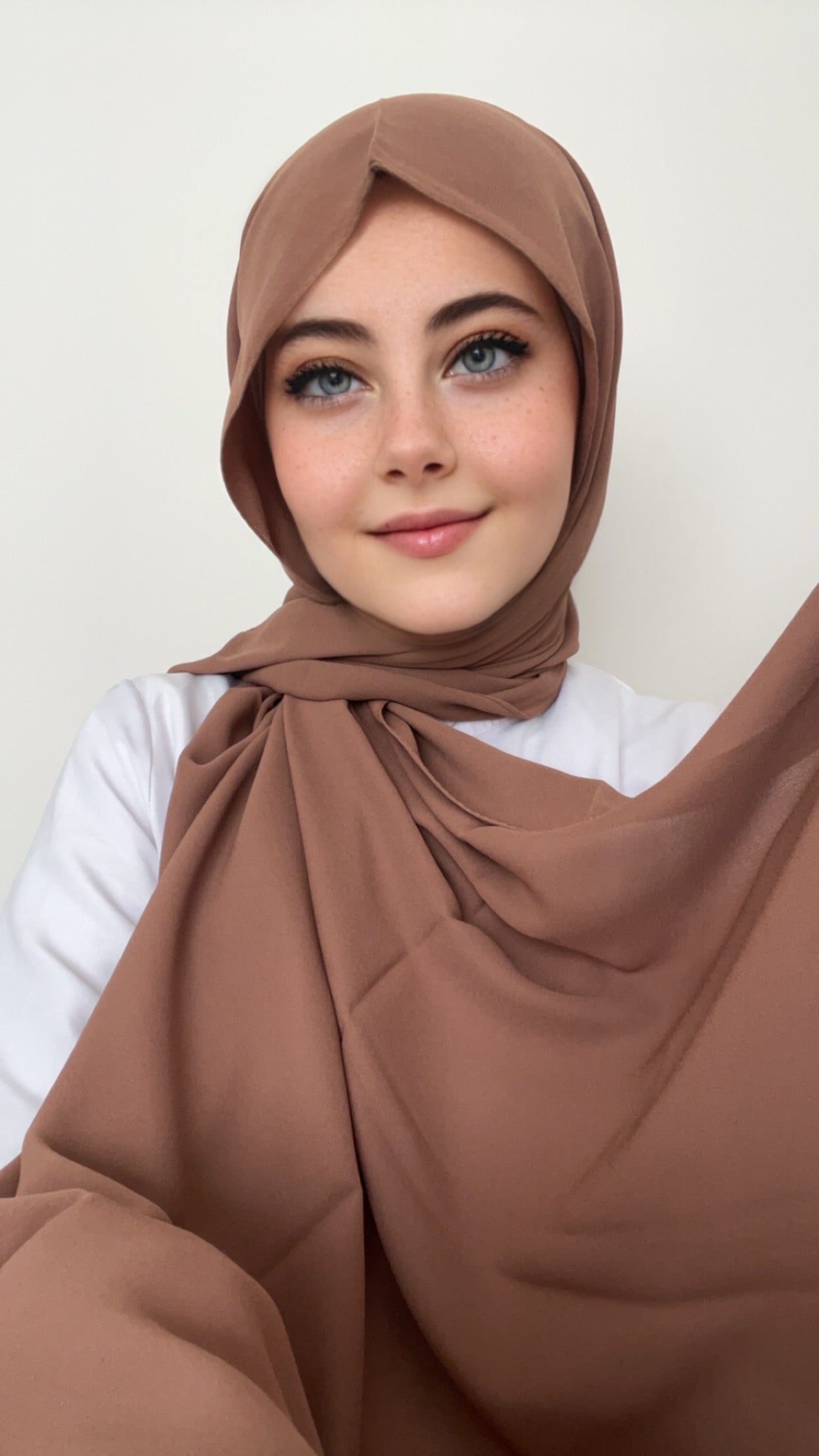 Practical Crepe Hijab-Cappuccino