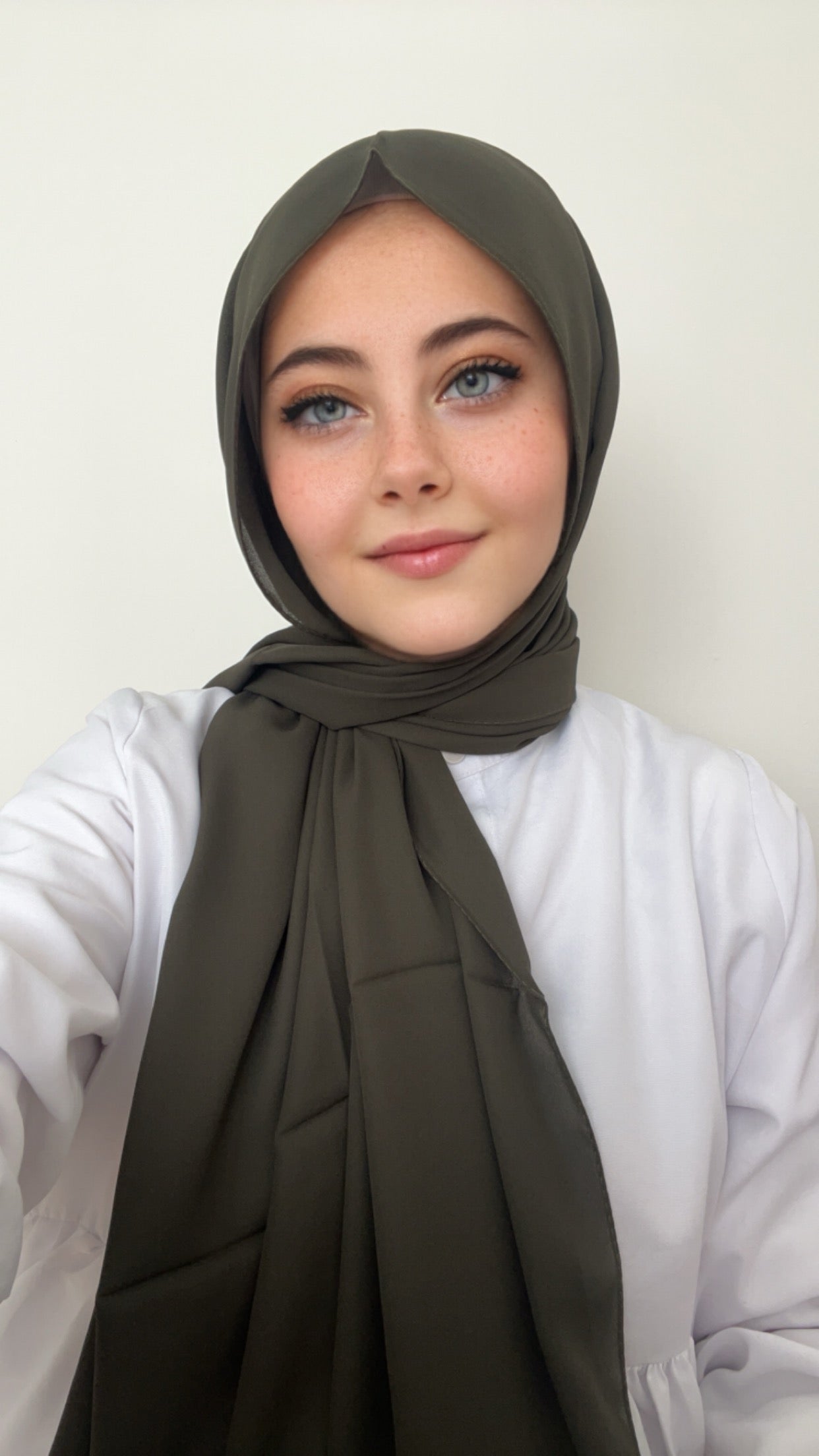 Practical Crepe Hijab- Khaki