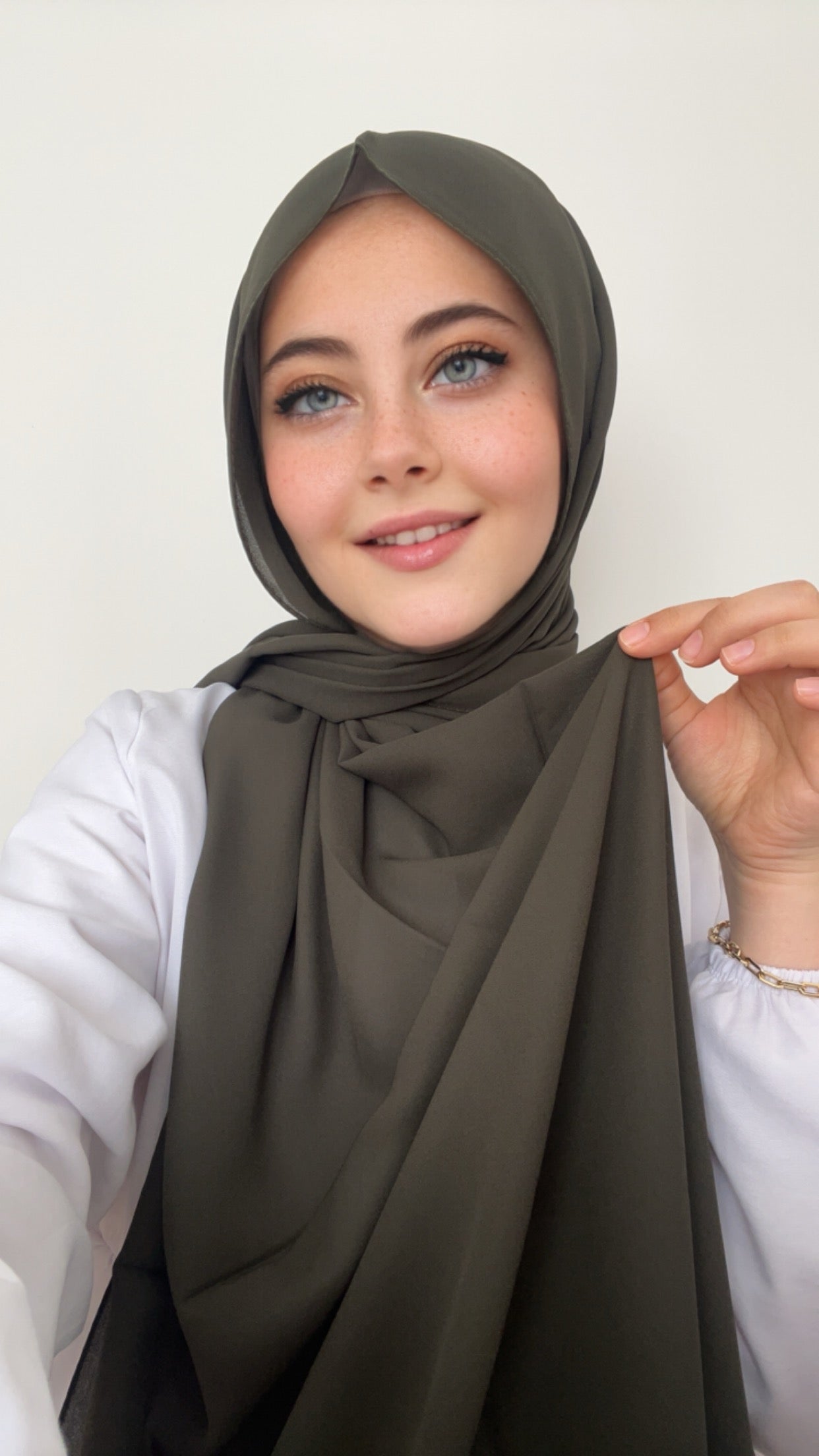 Practical Crepe Hijab- Antrasit