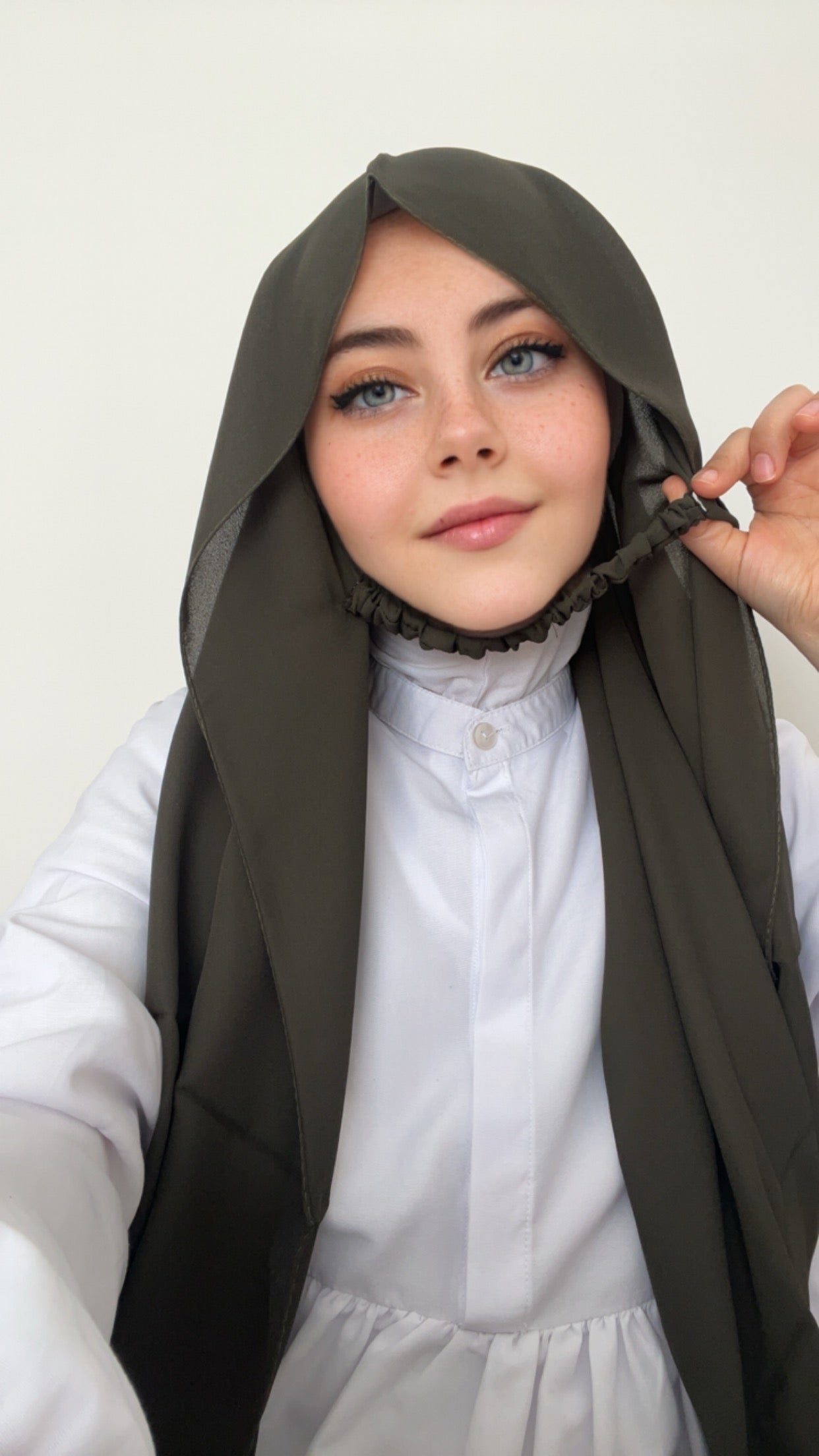 Practical Crepe Hijab- Khaki