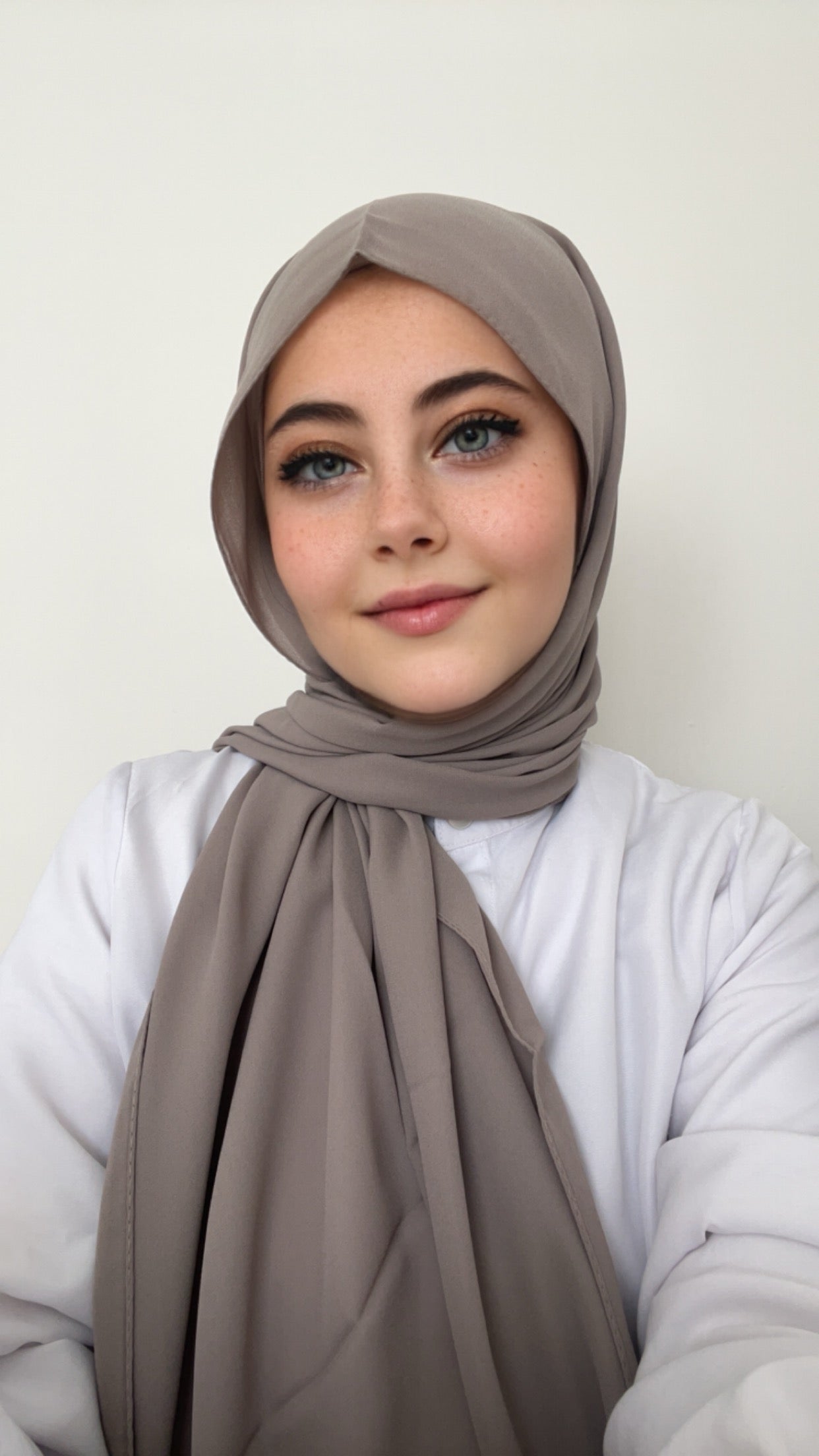 Practical Crepe Hijab-Light Grey