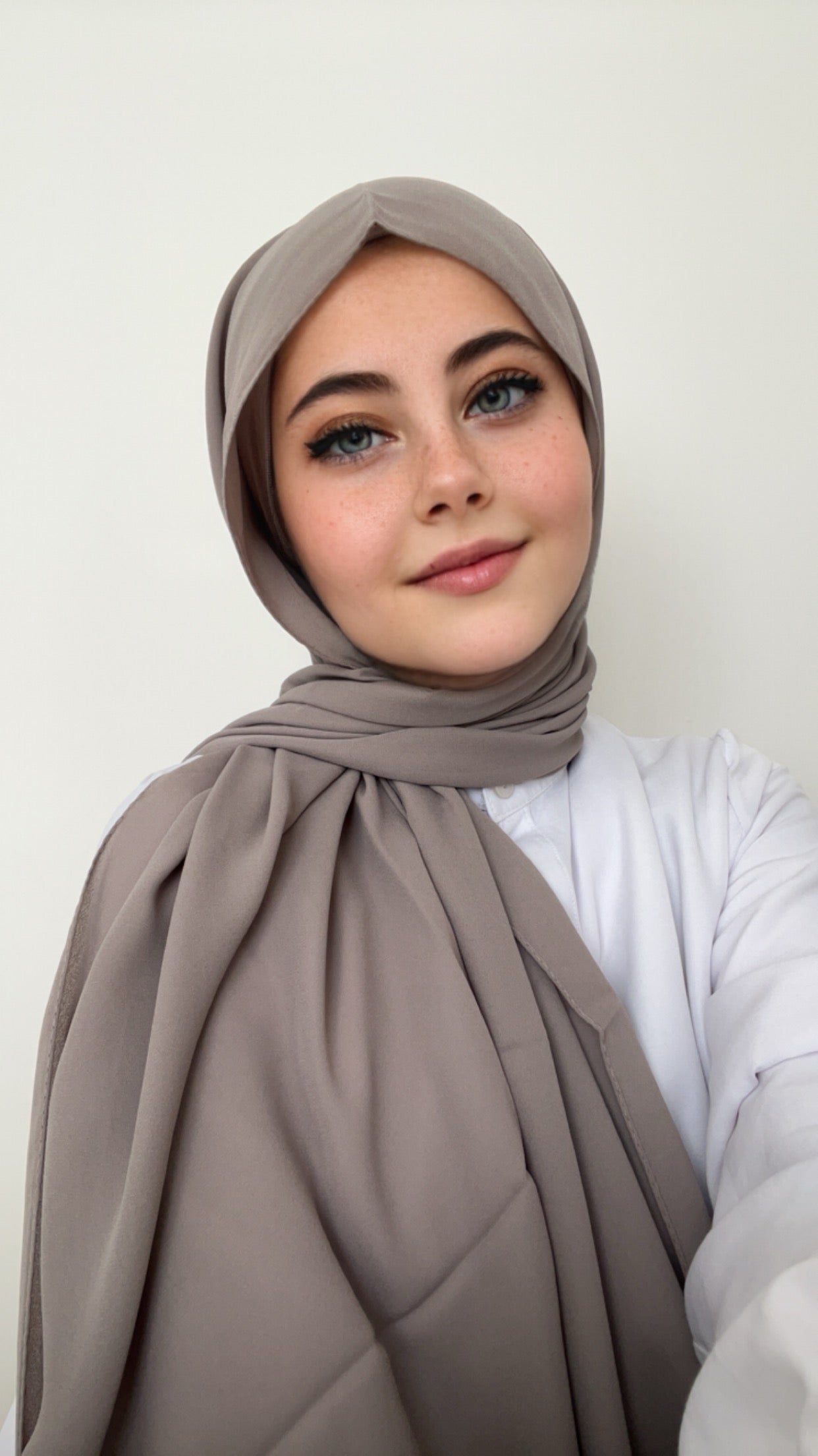 Practical Crepe Hijab- Mink