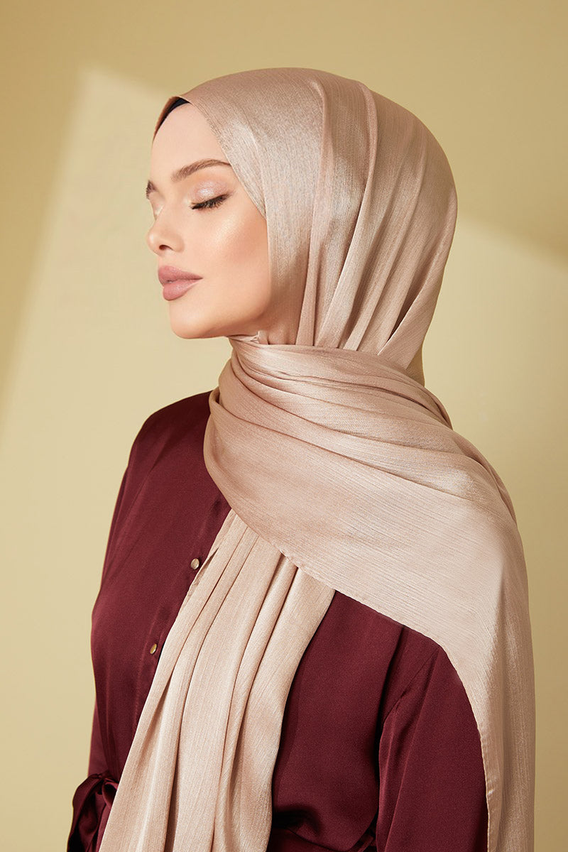 Janjan Chiffon Shawl Beige