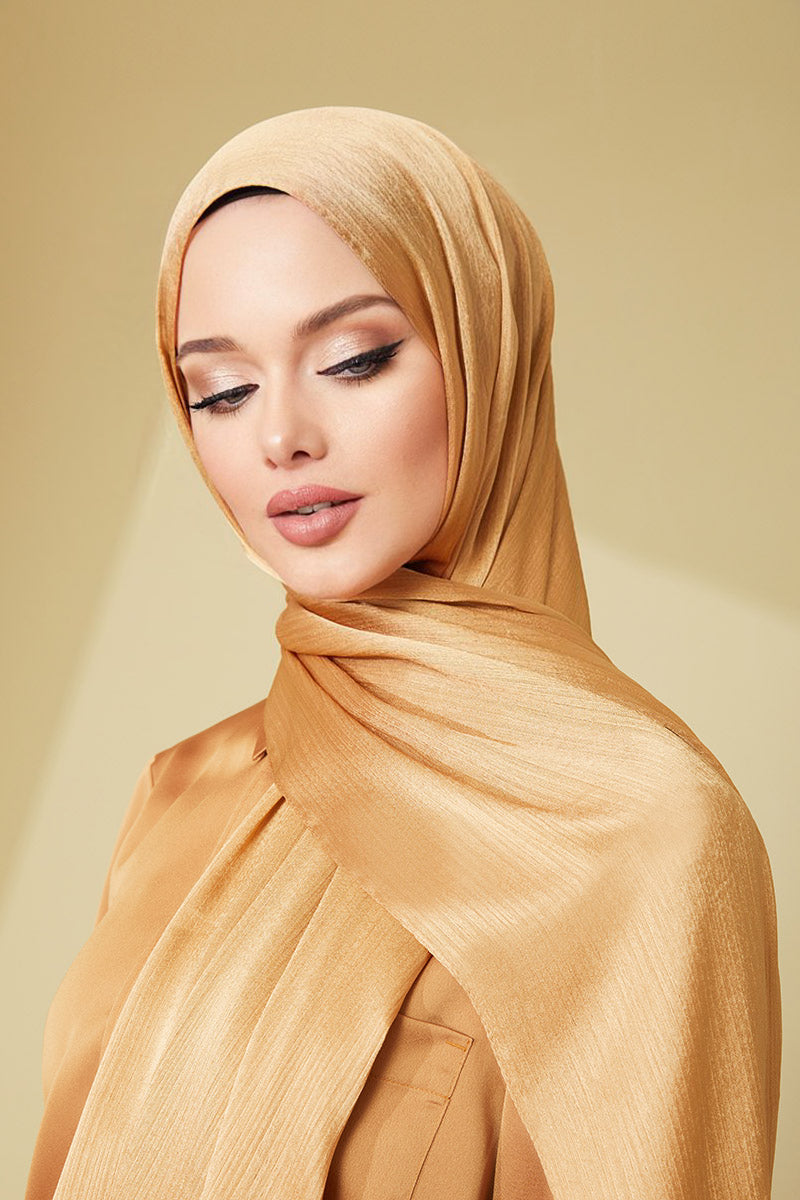 Janjan Chiffon Shawl Golden