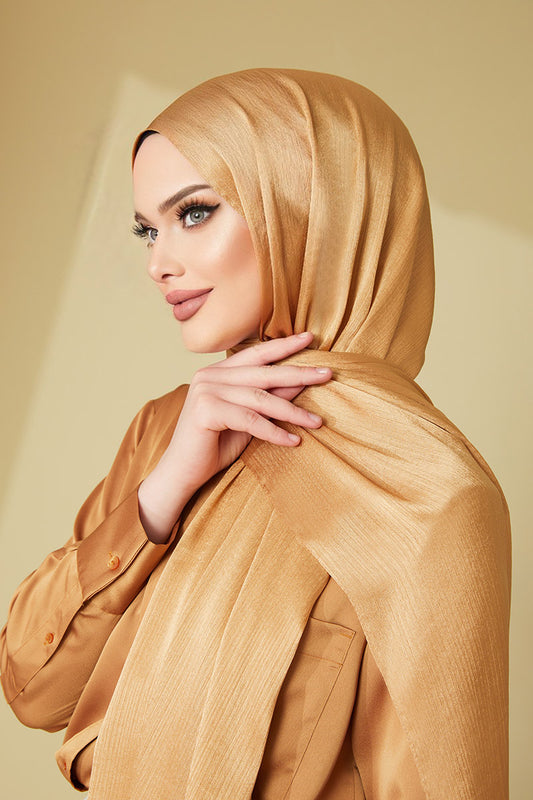 Janjan Chiffon Shawl Golden