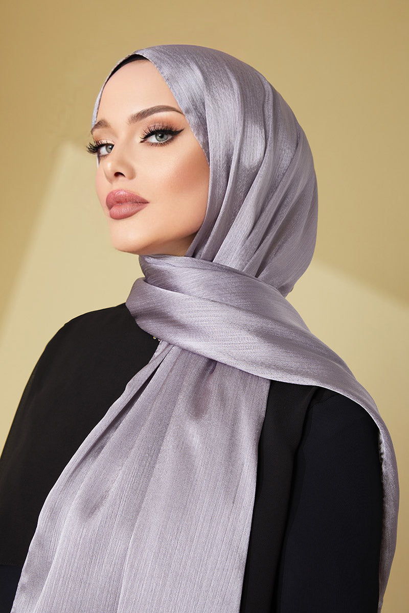 Janjan Chiffon Shawl Grey