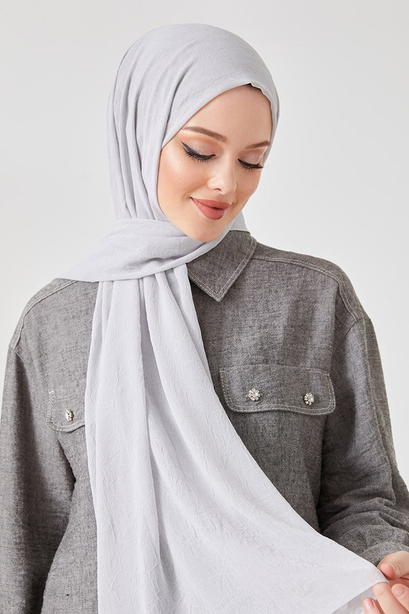 Bamboo Shawl Light Grey