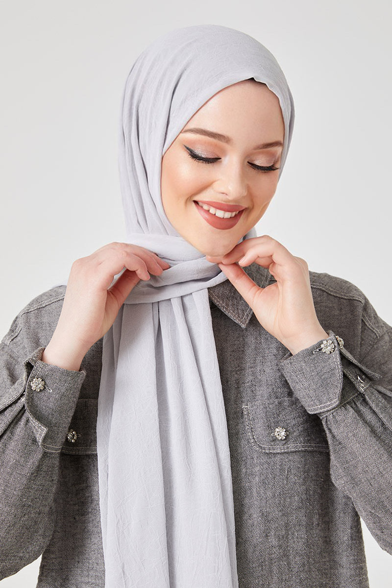 Bamboo Shawl Light Grey