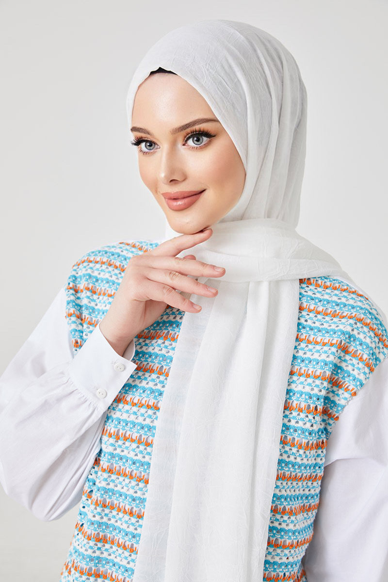 Bamboo Shawl White