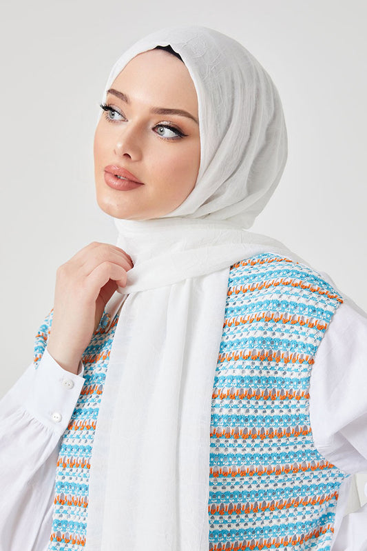 Bamboo Shawl White