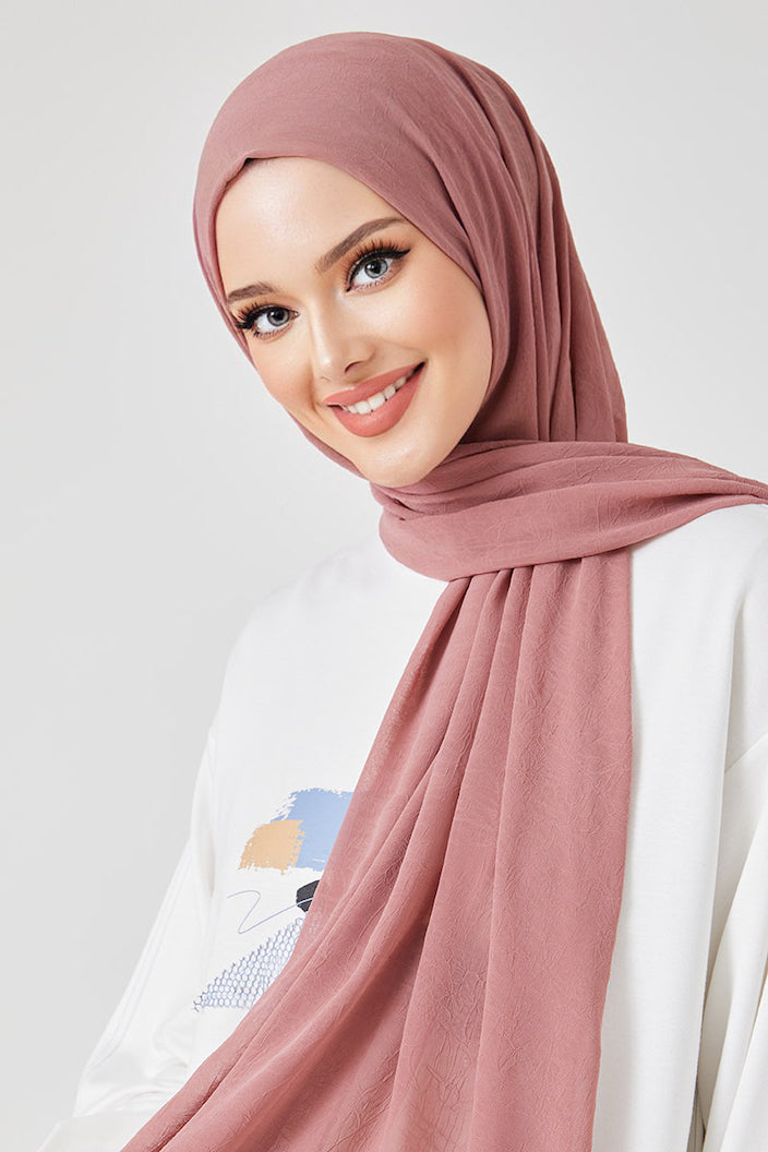 Bamboo Shawl Salmon