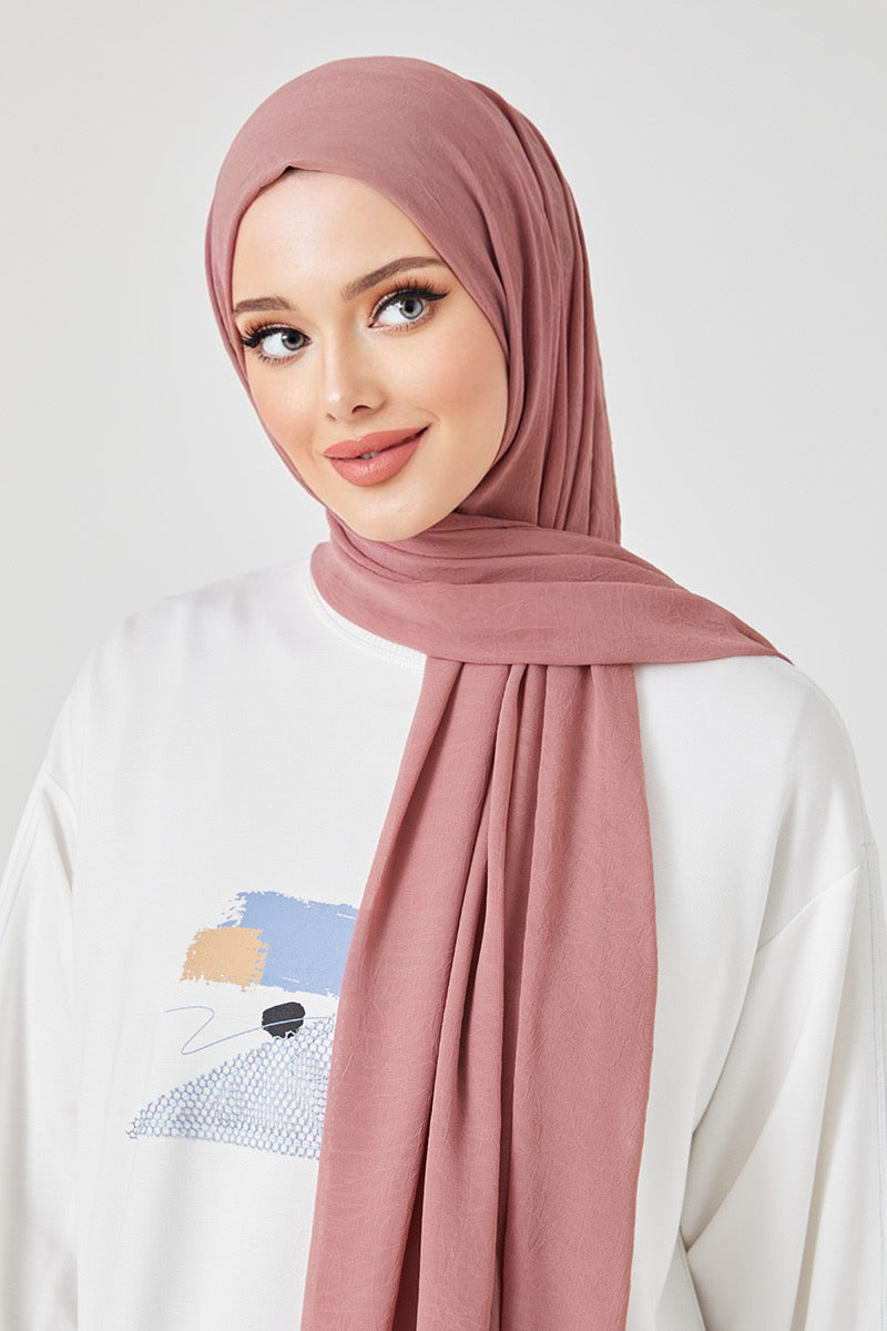 Bamboo Shawl Salmon