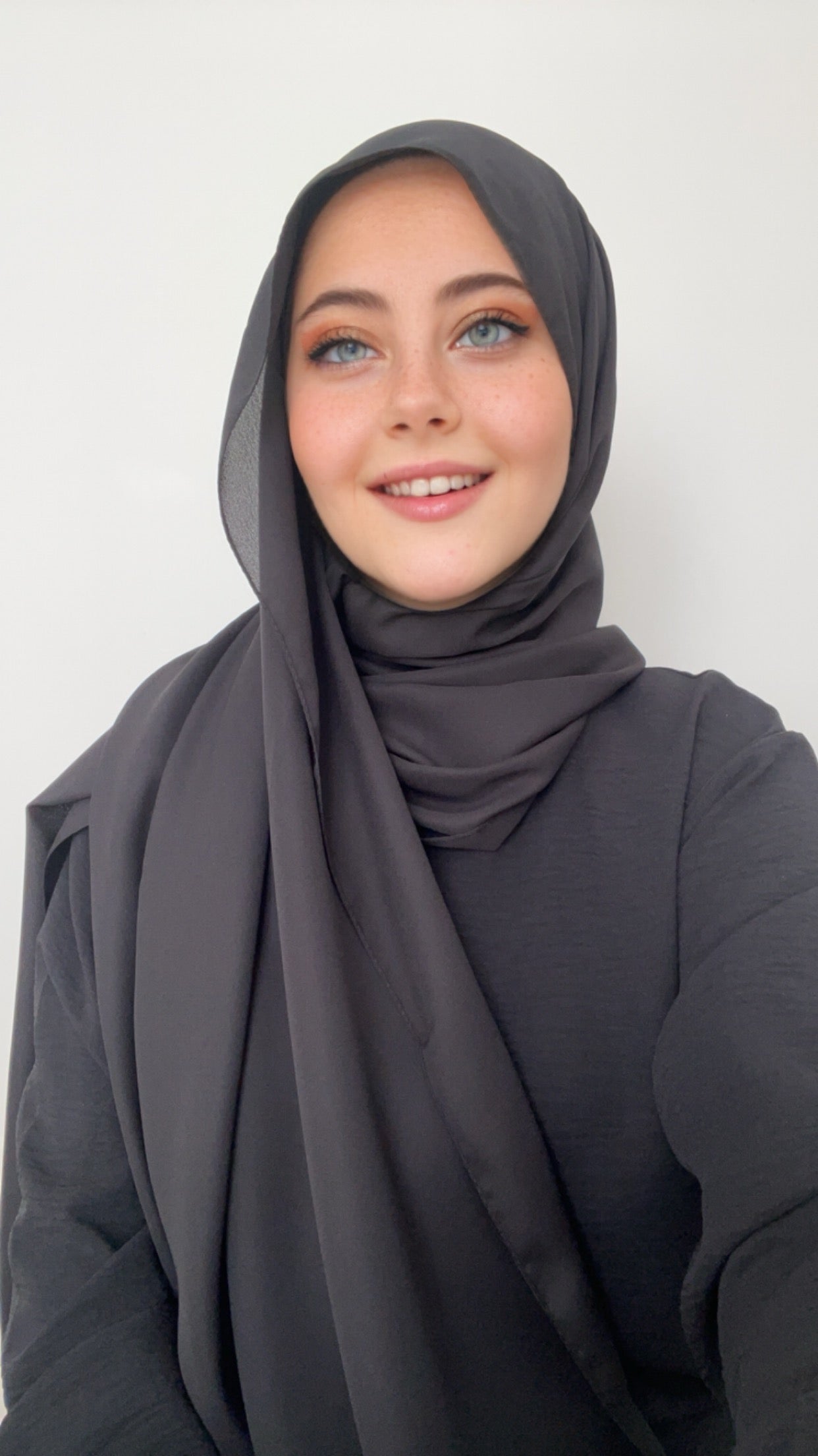 Practical Crepe Hijab- Antrasit