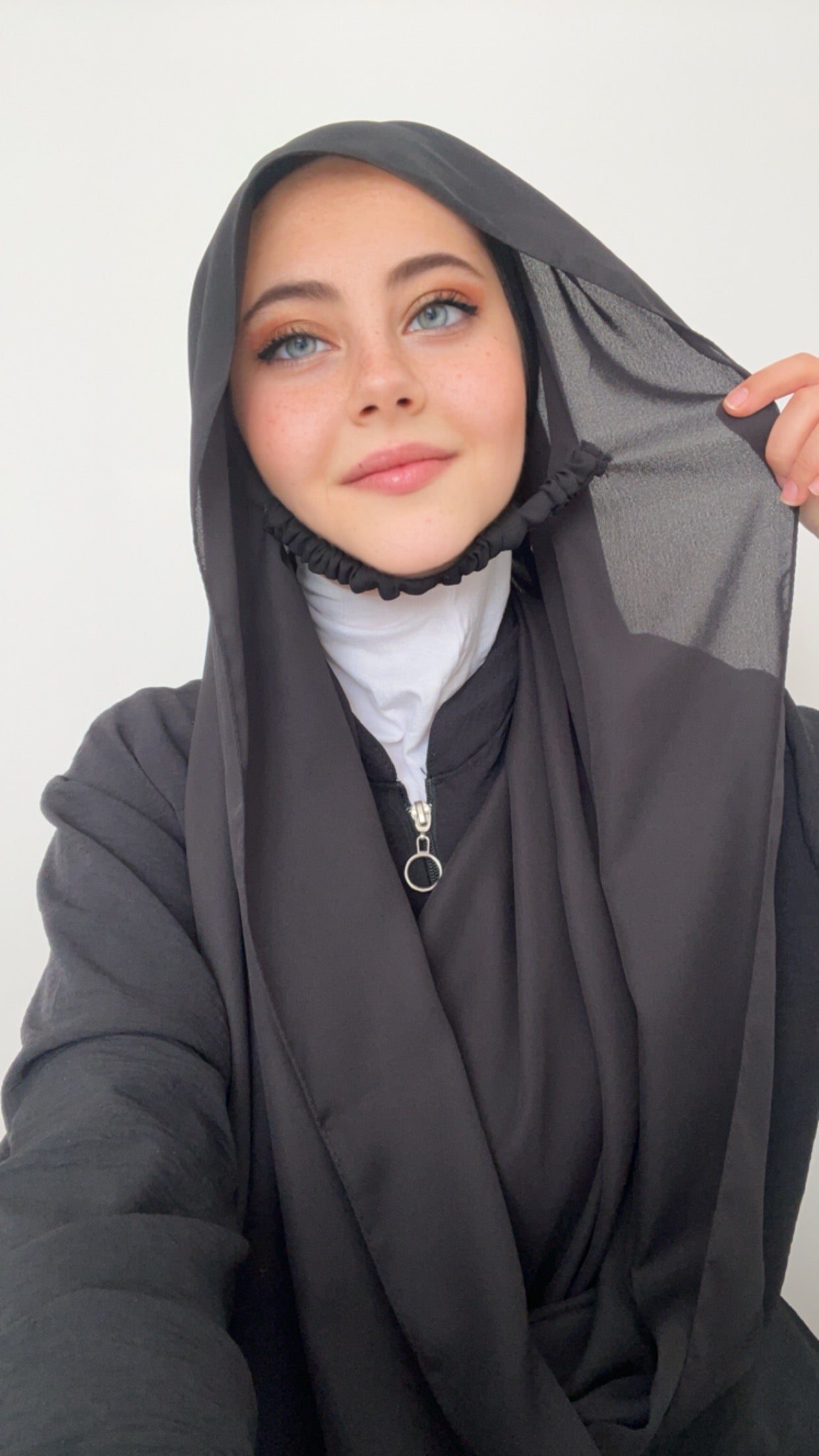 Practical Crepe Hijab- Black