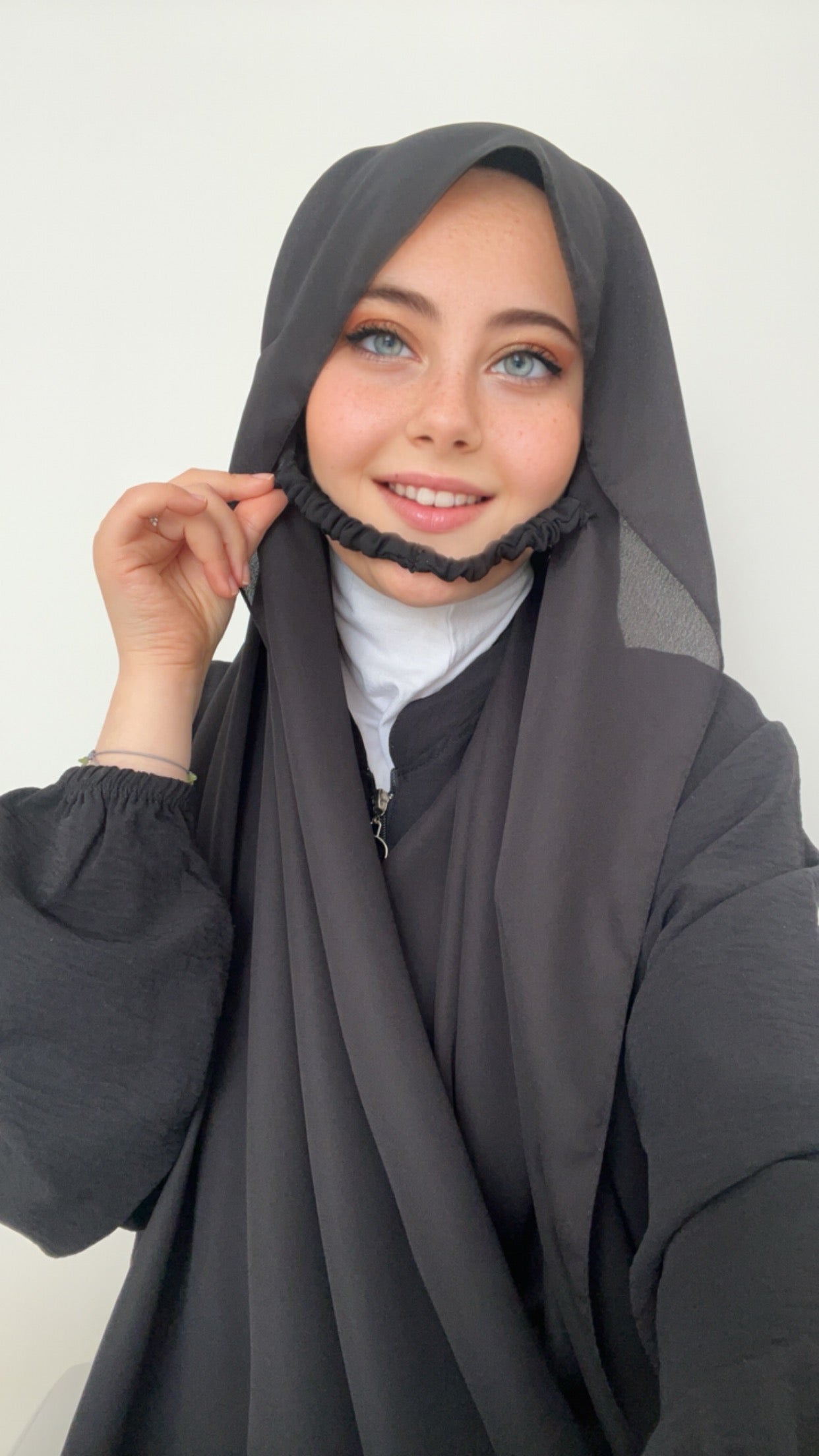 Practical Crepe Hijab- Black