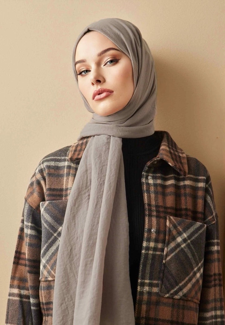 Cotton Crash Scarves-Camel