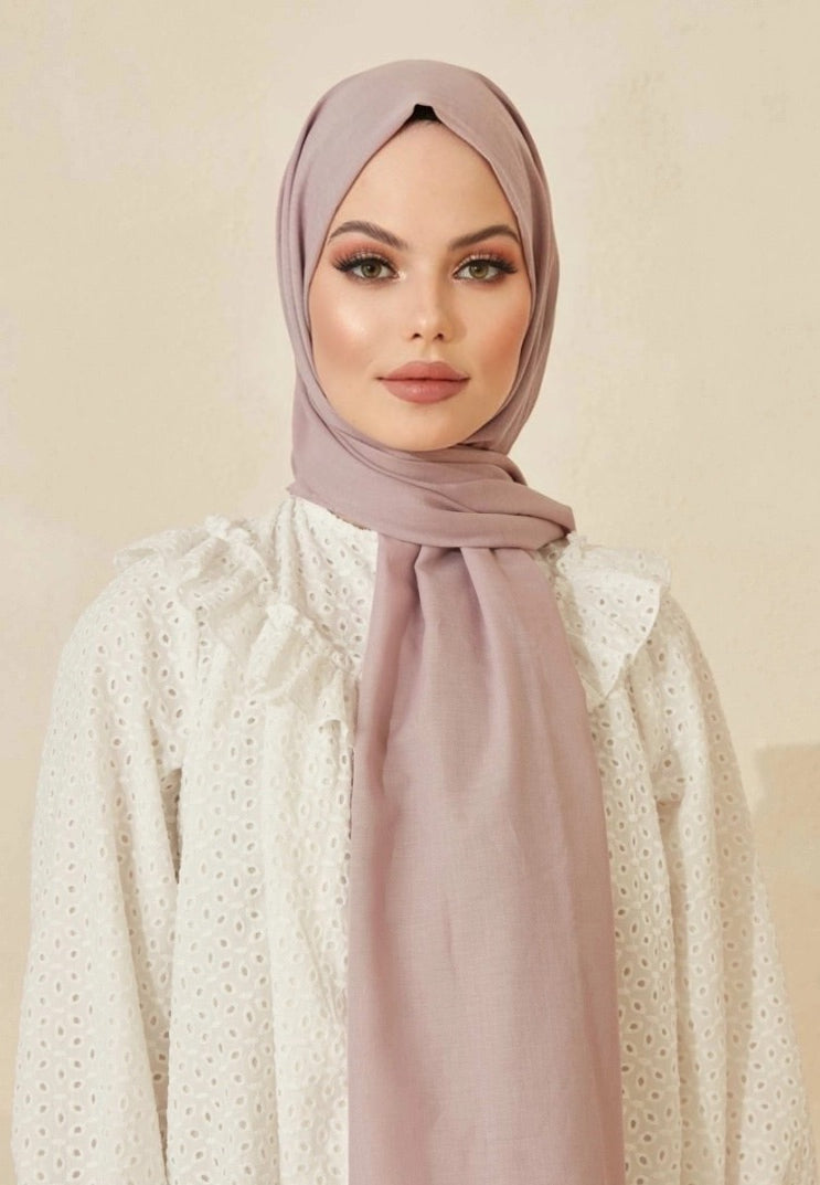 Soft Cotton Scarves - Brown