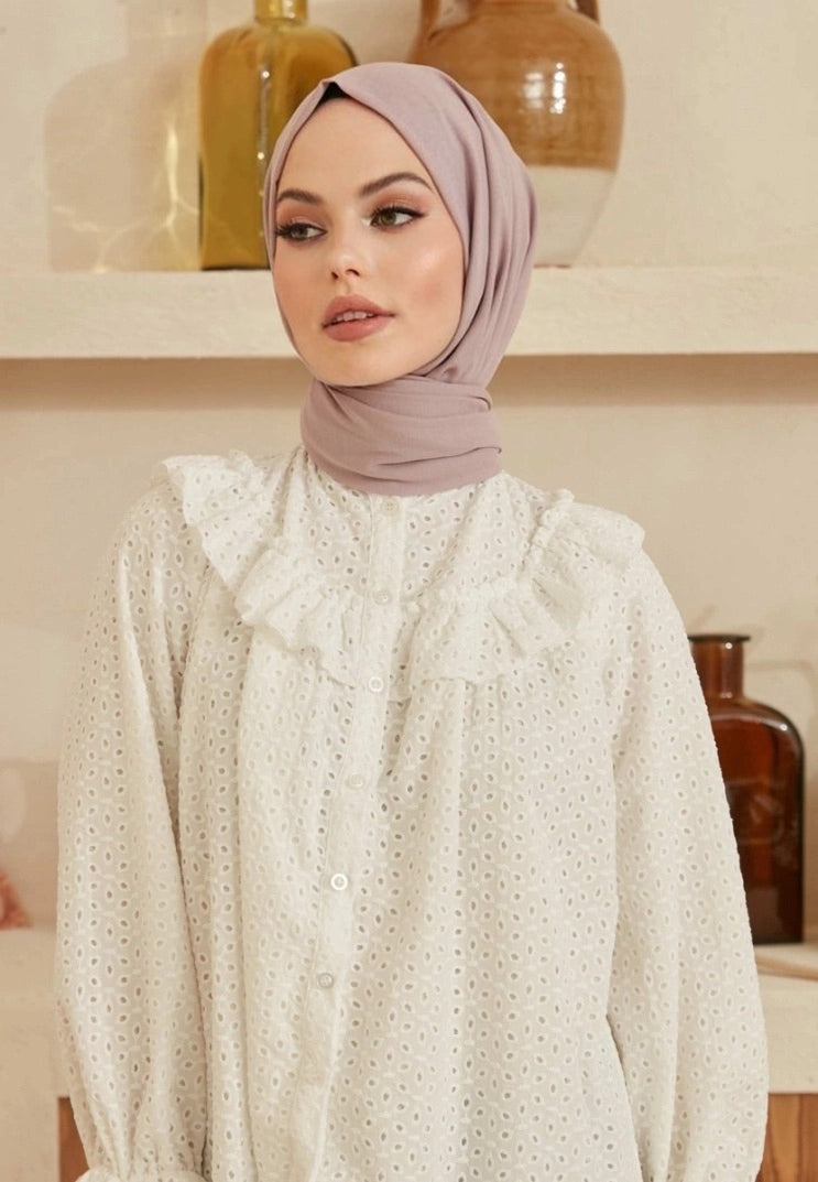 Soft Cotton Scarves - Lilac