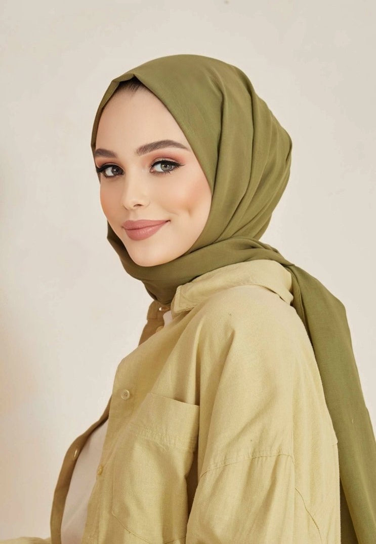 Soft Cotton Scarves - Camel