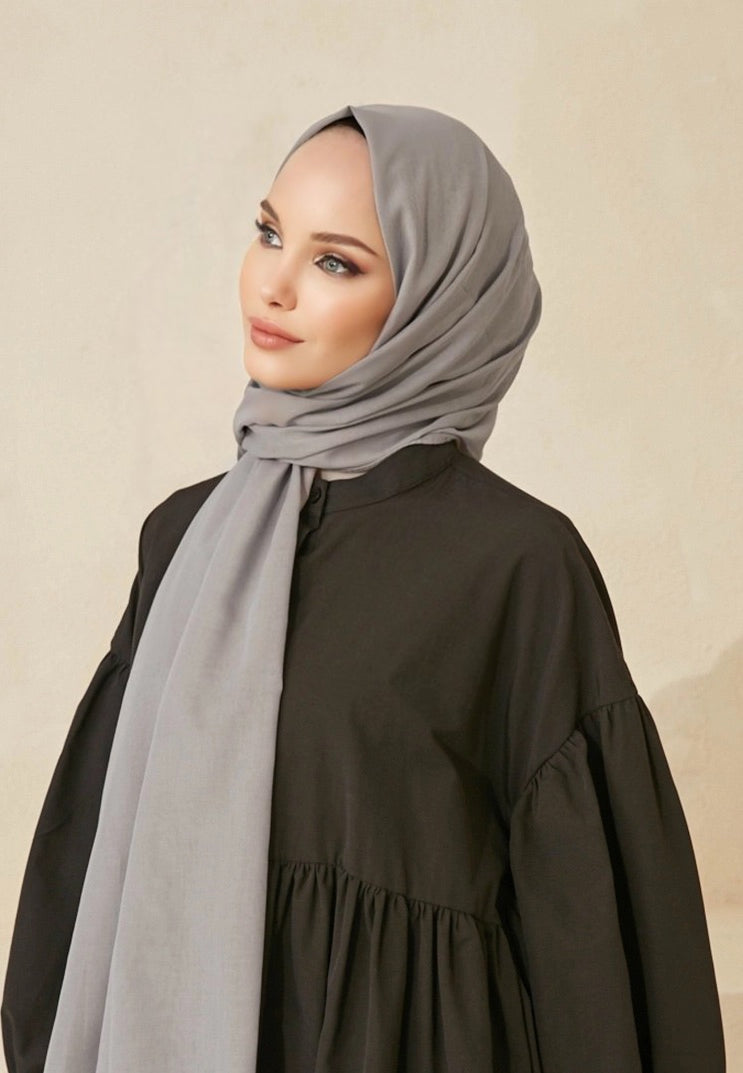 Soft Cotton Scarves-Black