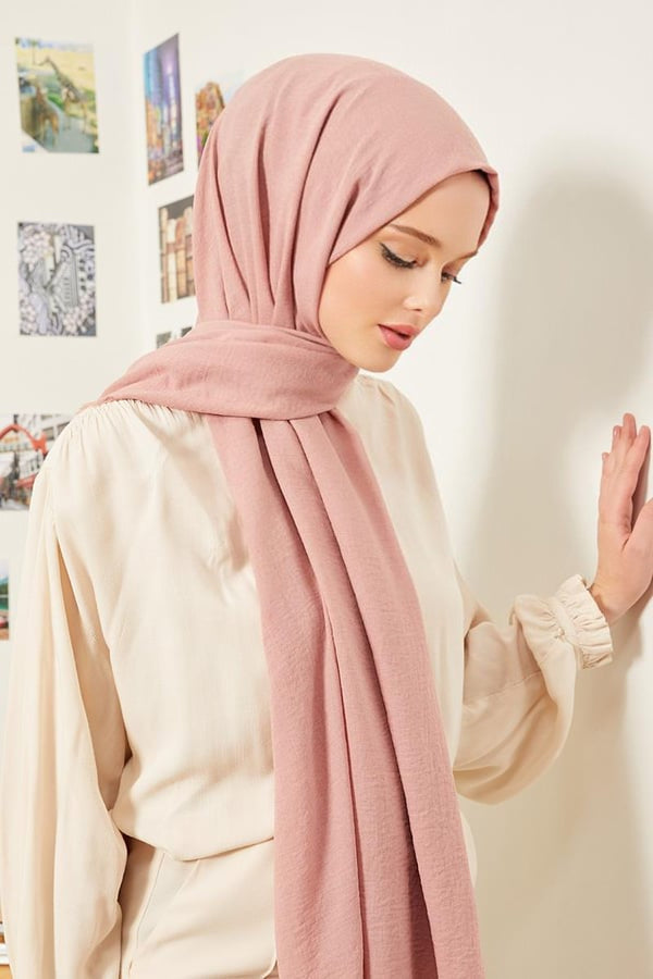 Cotton Crash Scarves- Light Pink