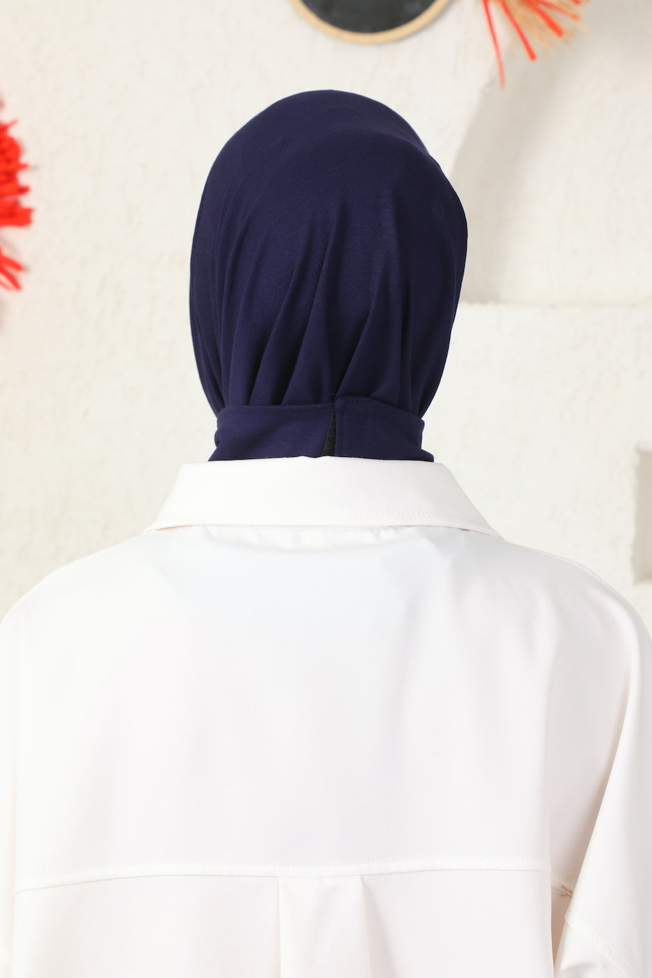 Navy Blue Practical Jersey Hijab