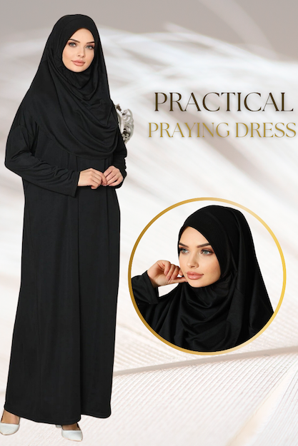 Black Instant Praying Dress