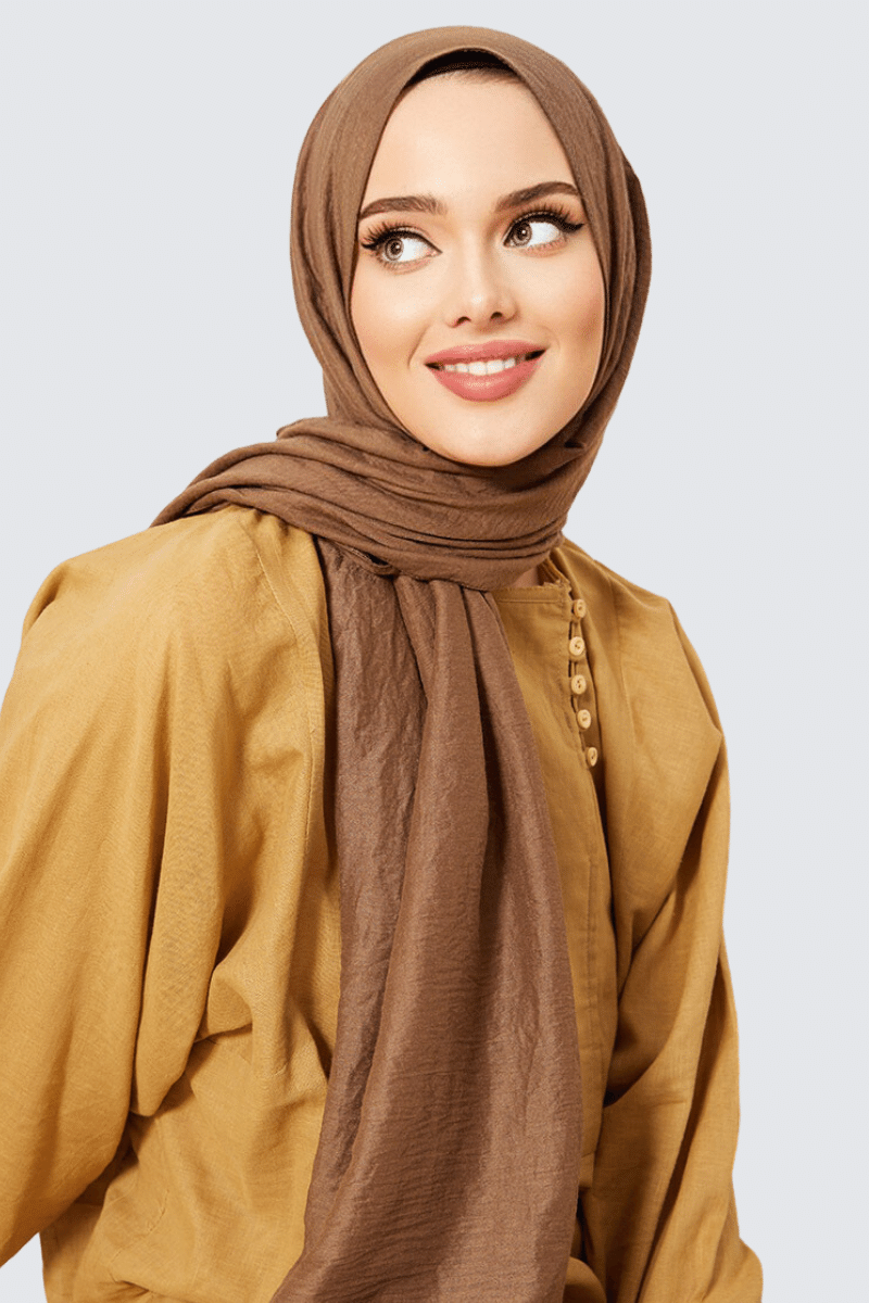 Natural Cotton Shawl Brown